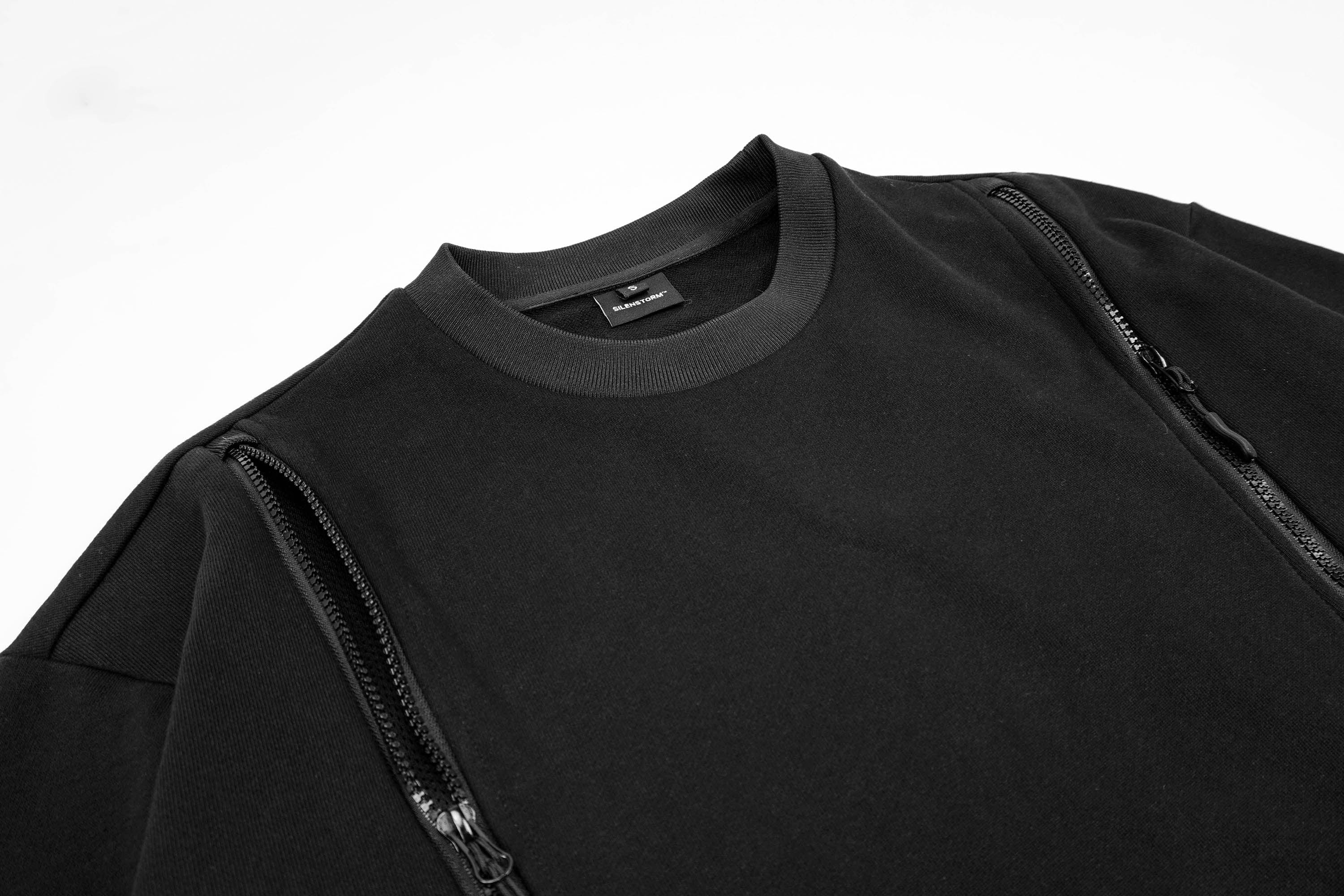 SILENSTORM Deconstructed Zip-Up Sweatshirt