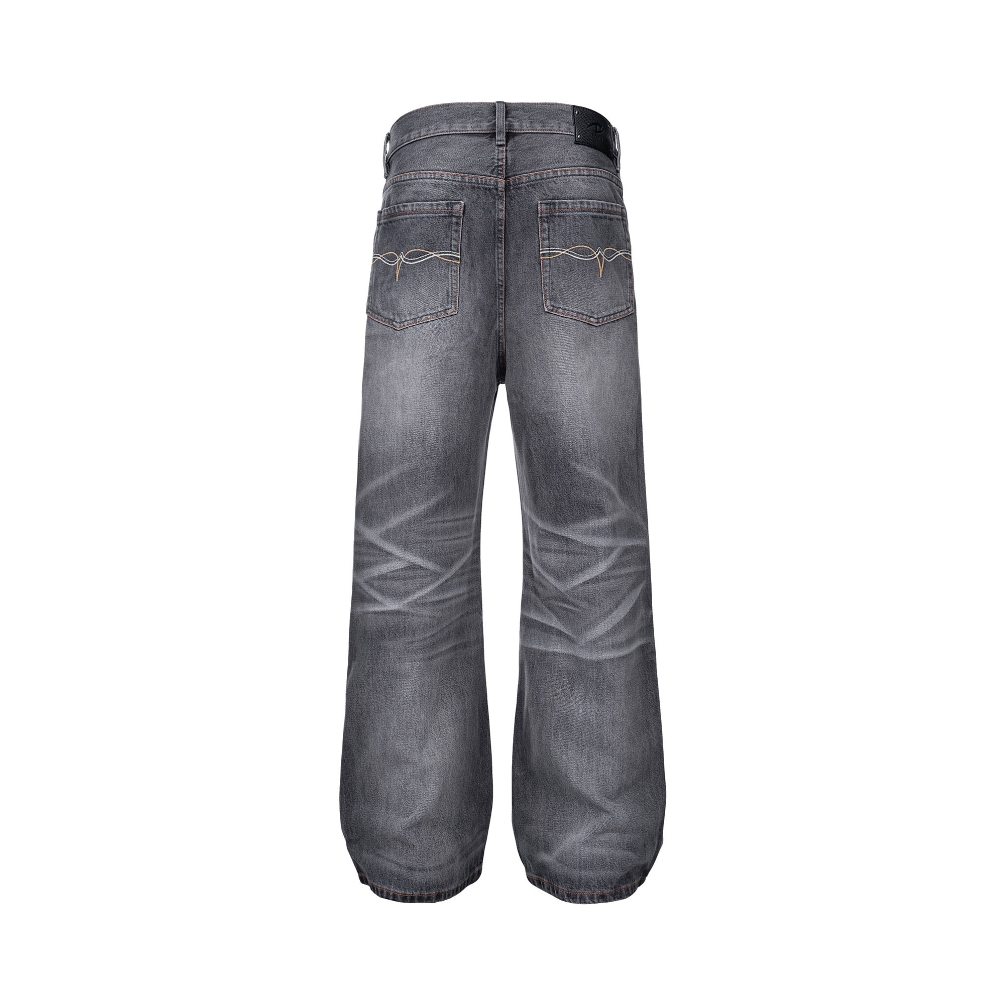 CATSSTAC Classic Whiskering Washed Jeans, premium urban and streetwear designers apparel on PROJECTISR.com, CATSSTAC