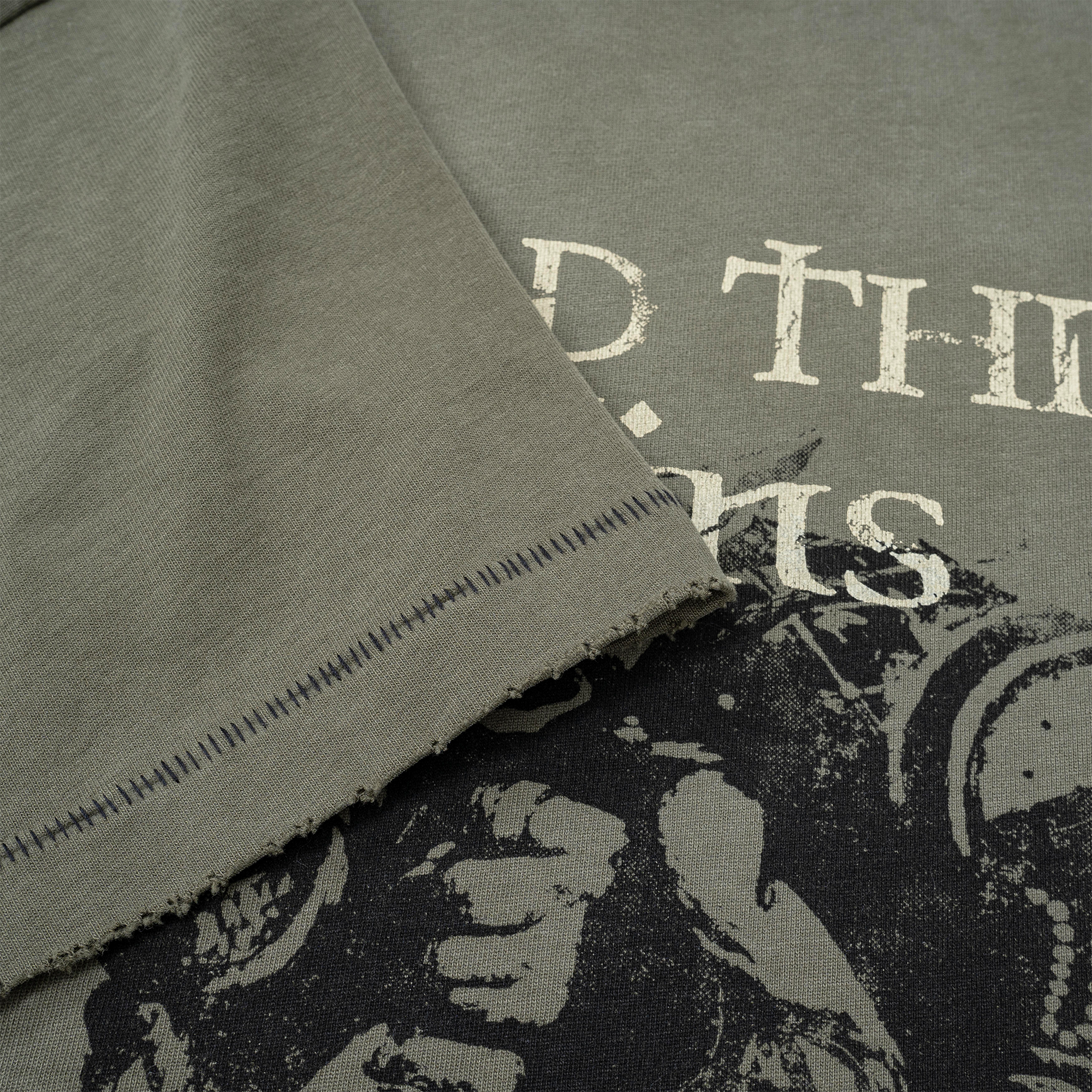 ESAIAS Washed Faded Graphic T-Shirt