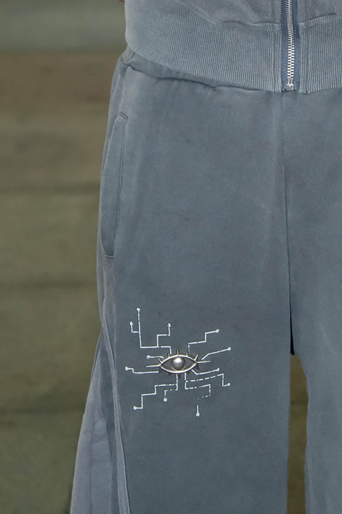 PHANTOMHUNTER Circuit Paneled Wide-Leg Track Pants