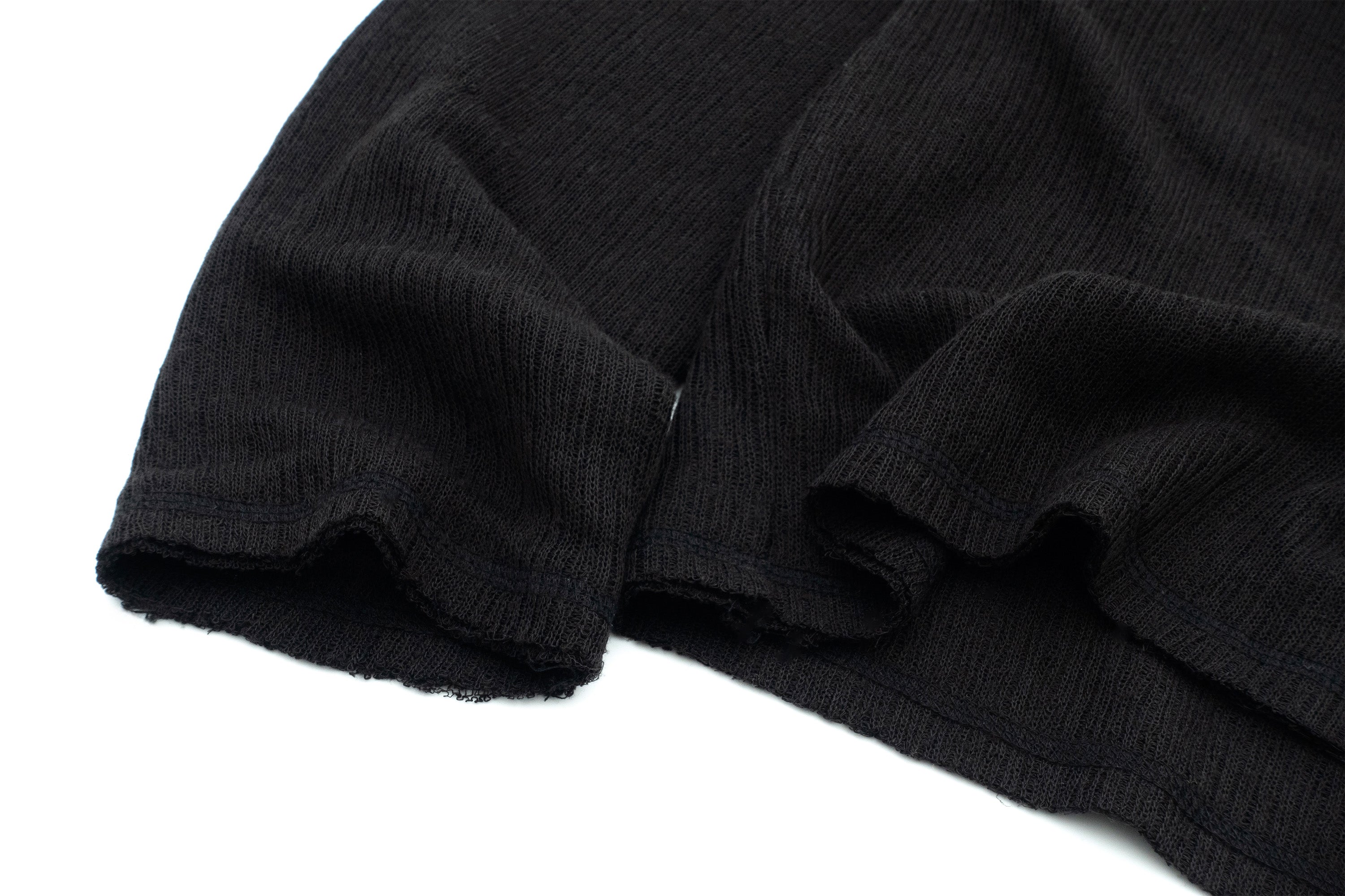 IN EXISTENCE Raw Hem Henley Long-Sleeve Tee