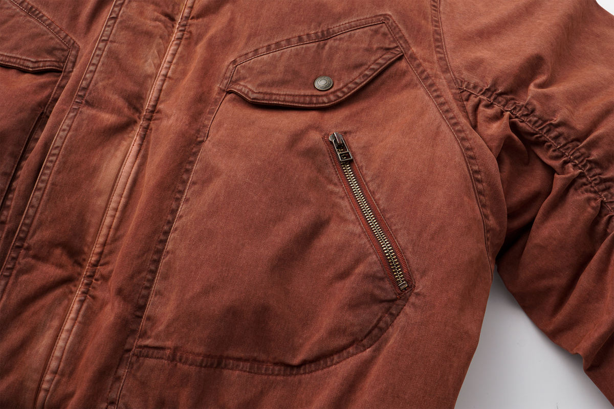 AVINMADE Washed Retro Bomber Jacket