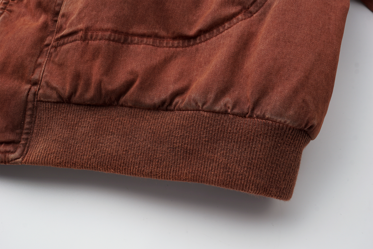 AVINMADE Washed Retro Bomber Jacket