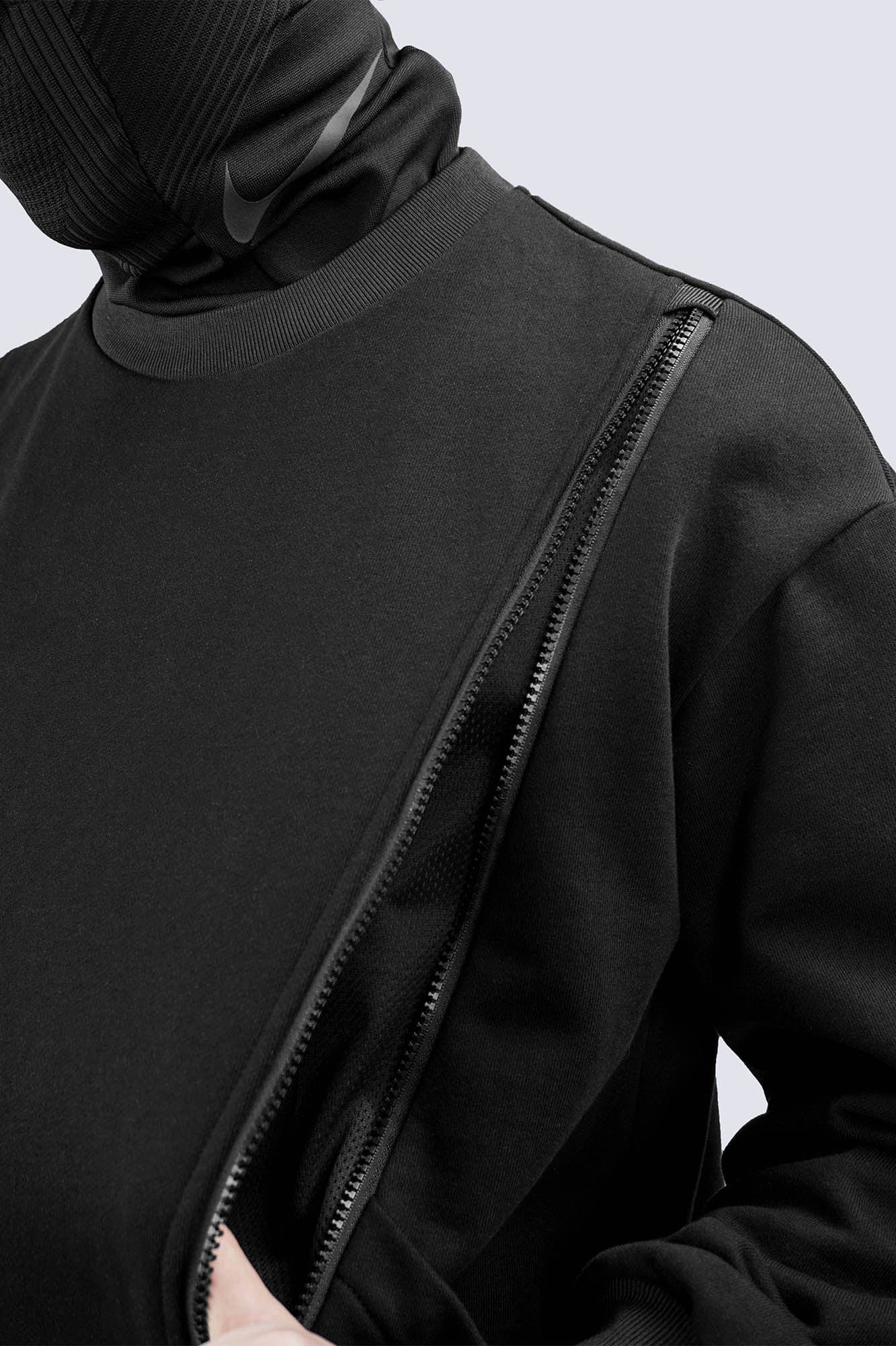 SILENSTORM Deconstructed Zip-Up Sweatshirt