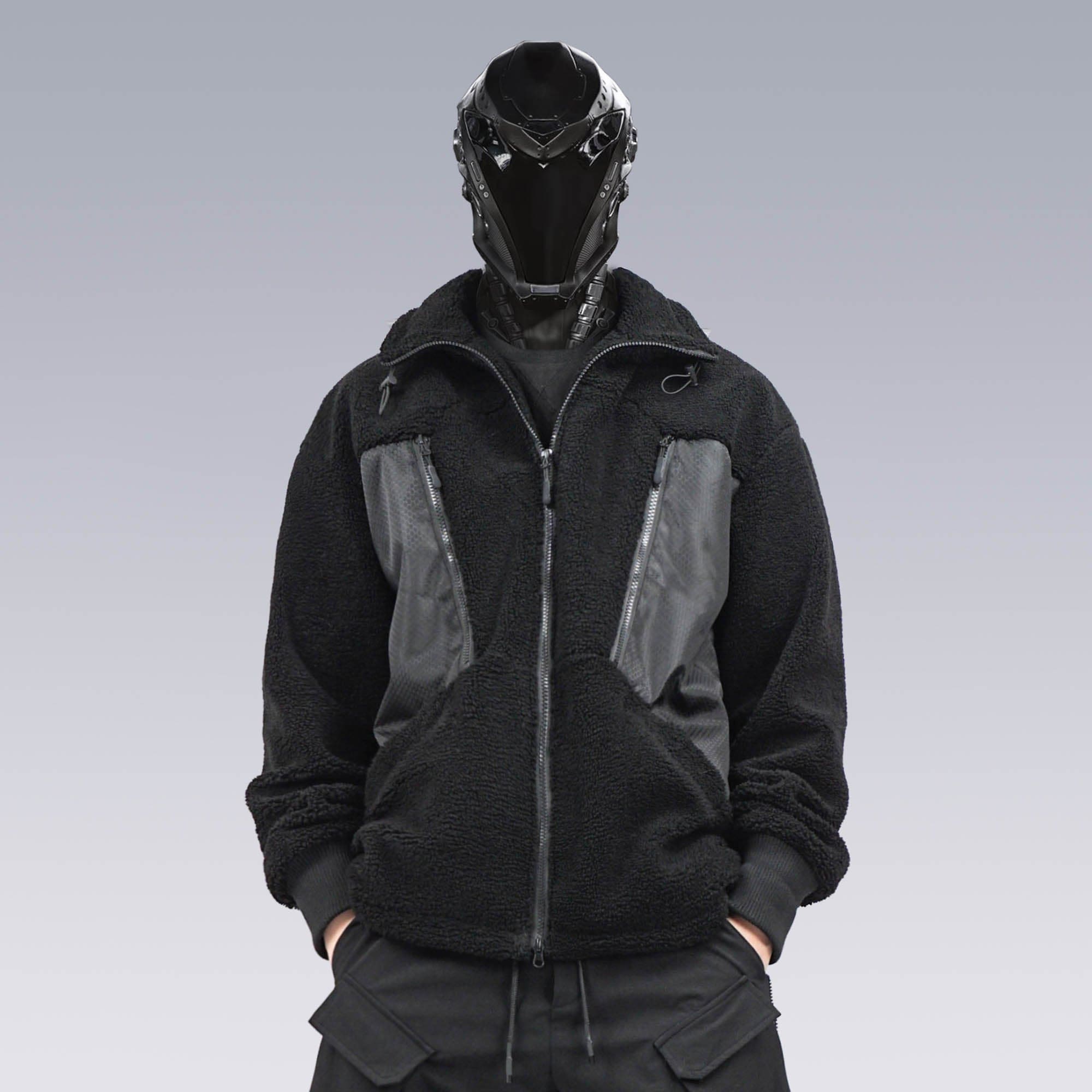 SILENSTORM Sherpa Paneled Utility Jacket, premium urban and streetwear designers apparel on PROJECTISR.com, SILENSTORM