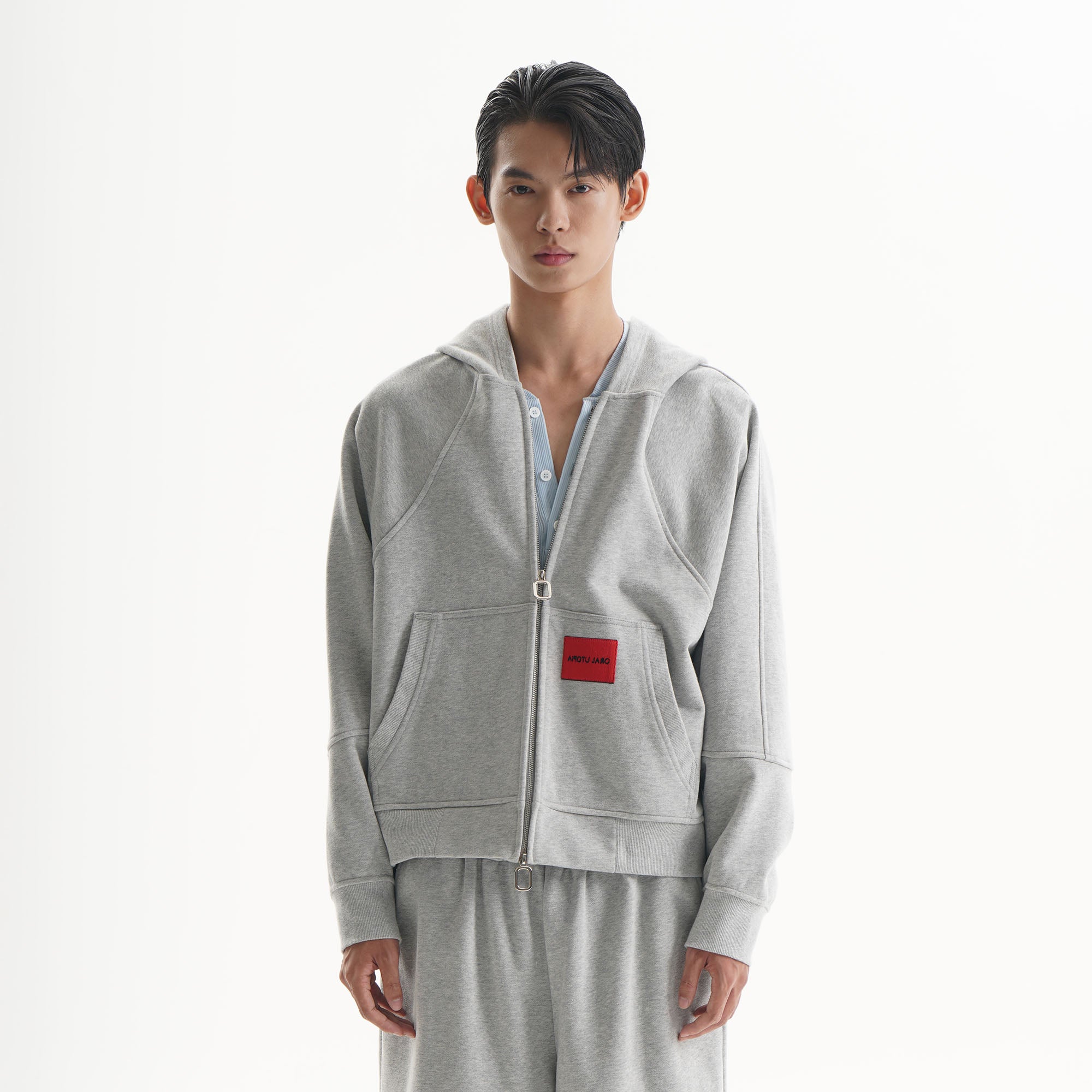 ORAL UTOPIA Fleece-Lined Raglan Hooded Jacket