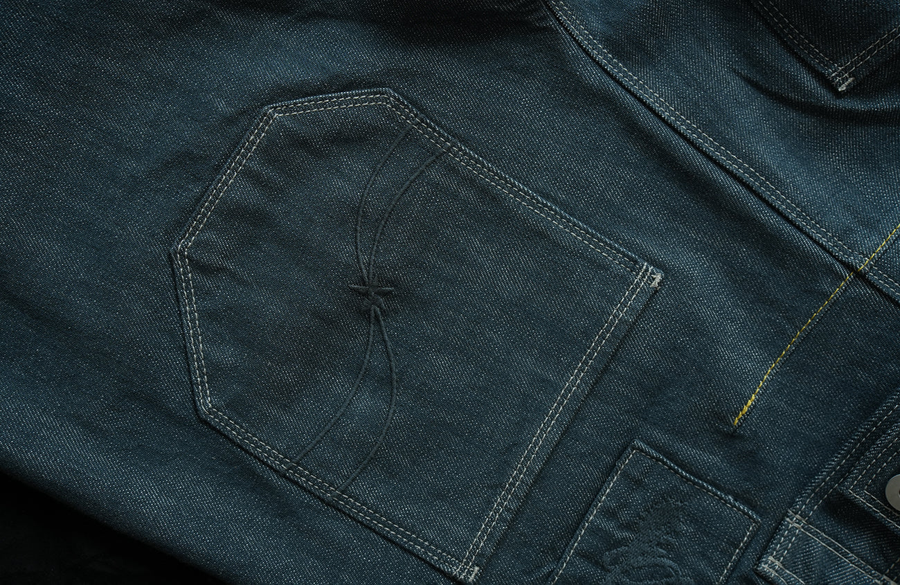 NEIGBORL Back-Buckle Washed Raw Denim Pants, premium urban and streetwear designers apparel on PROJECTISR.com, NEIGBORL