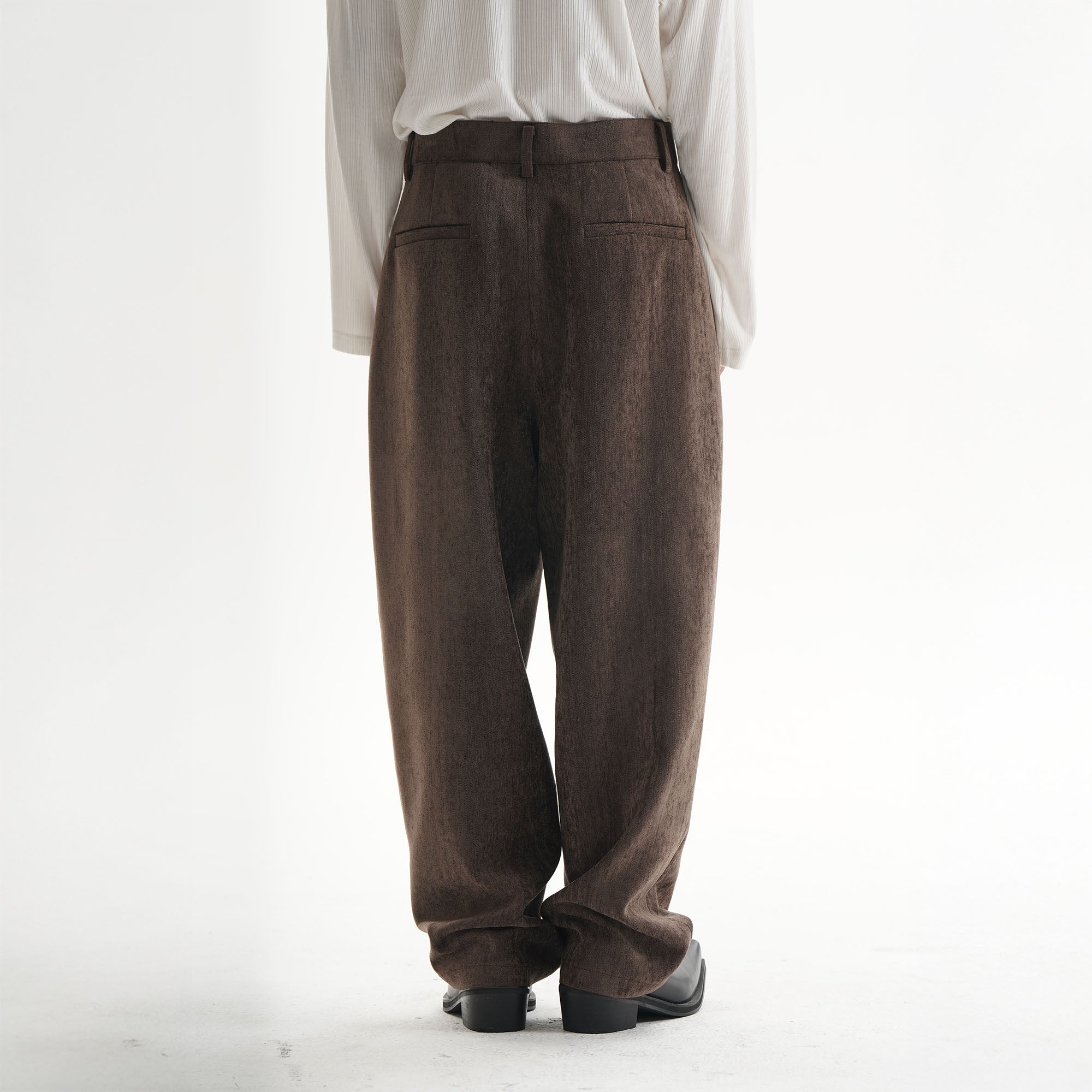 ORAL UTOPIA Pleated Oversized Tapered Pants, premium urban and streetwear designers apparel on PROJECTISR.com, ORAL UTOPIA