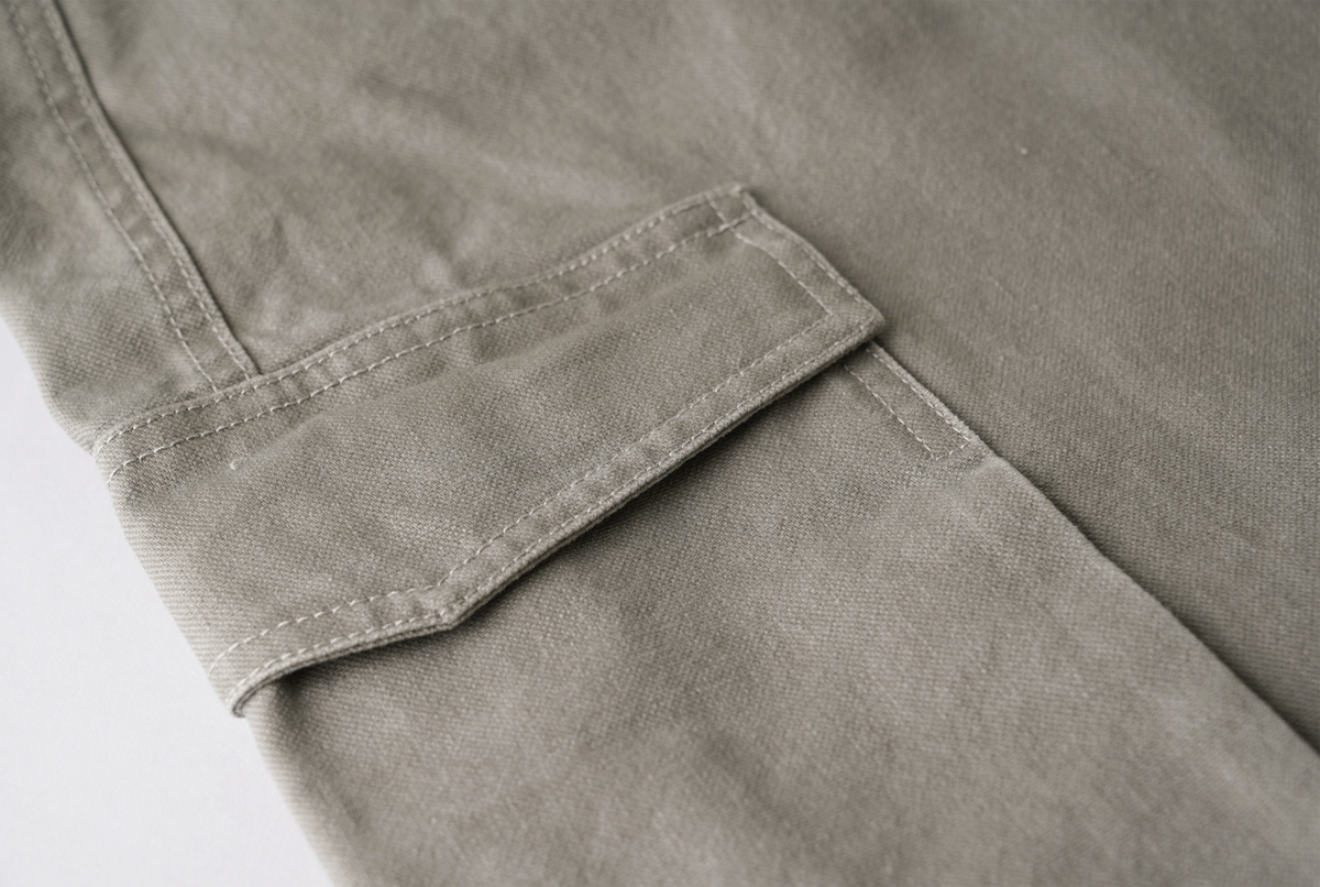 ORGANIC EMOTION Multi-Pocket Washed Retro Cargo Pants