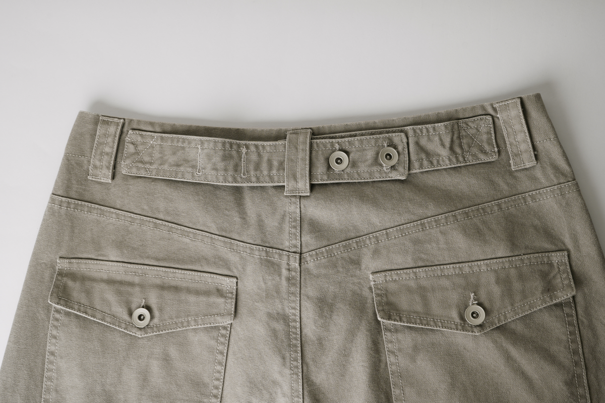 ORGANIC EMOTION Multi-Pocket Washed Retro Cargo Pants