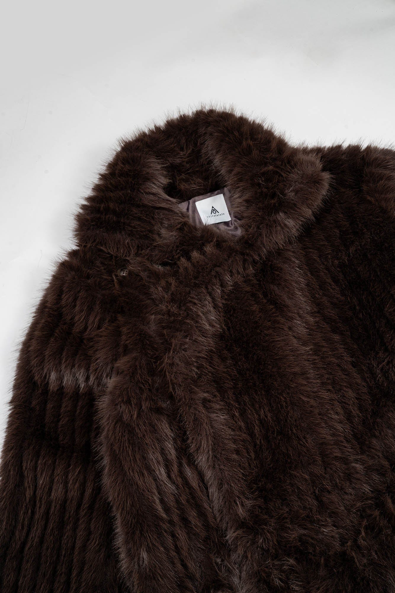 KADAKADA Plush Faux Fur Long Coat