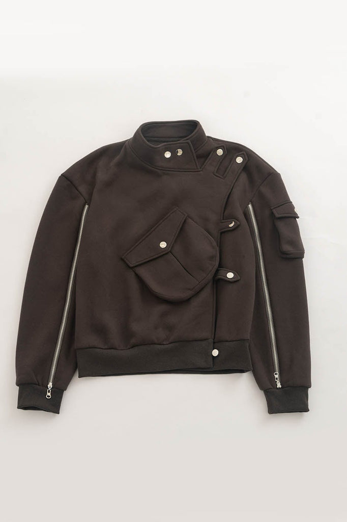 KADAKADA Modern Military Buttoned Big-Pocket Zipper Jacket, premium urban and streetwear designers apparel on PROJECTISR.com, KADAKADA