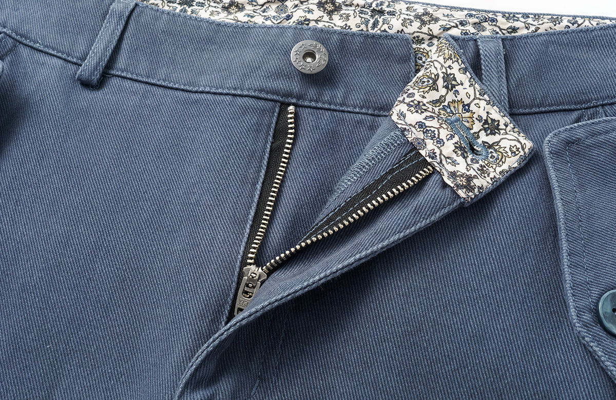 ELETEIZE Washed Floral-Waist Cargo Trousers