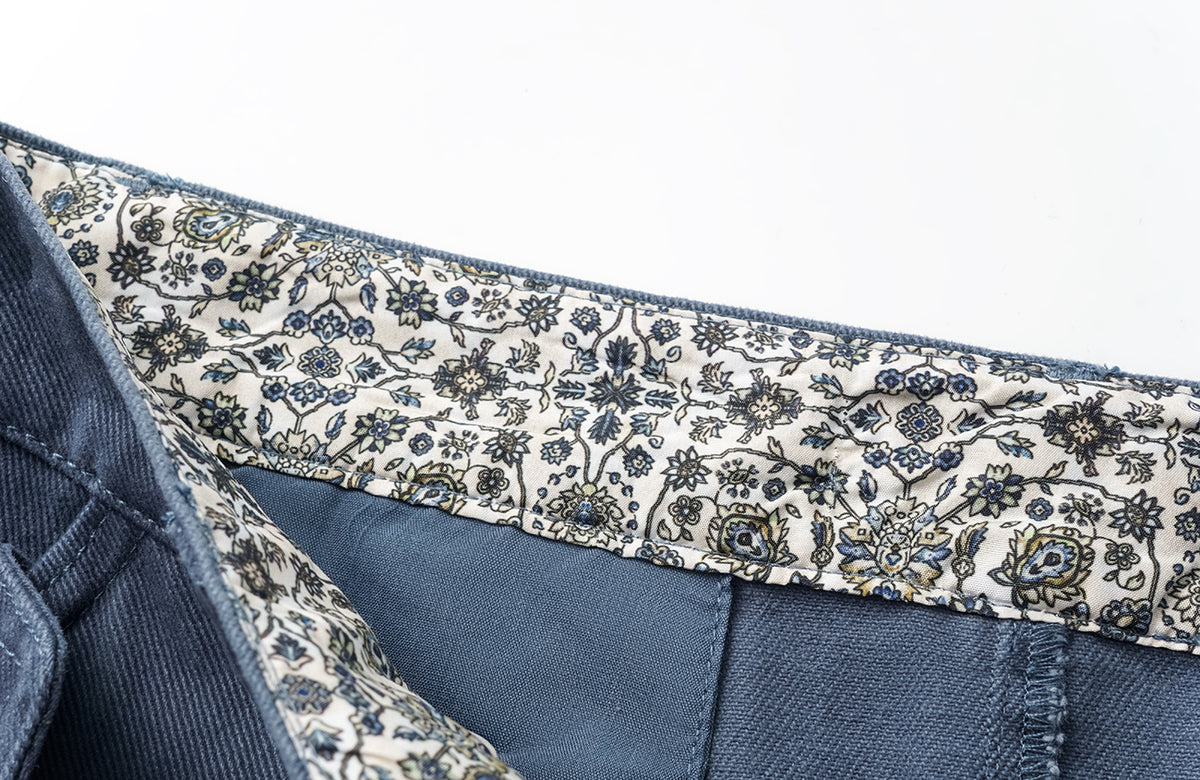 ELETEIZE Washed Floral-Waist Cargo Trousers