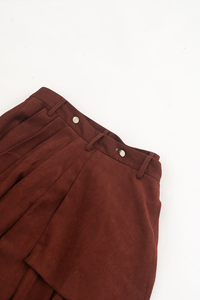 KADAKADA Asymmetrical Draw-String Pleated Detachable Skirt Pants, premium urban and streetwear designers apparel on PROJECTISR.com, KADAKADA