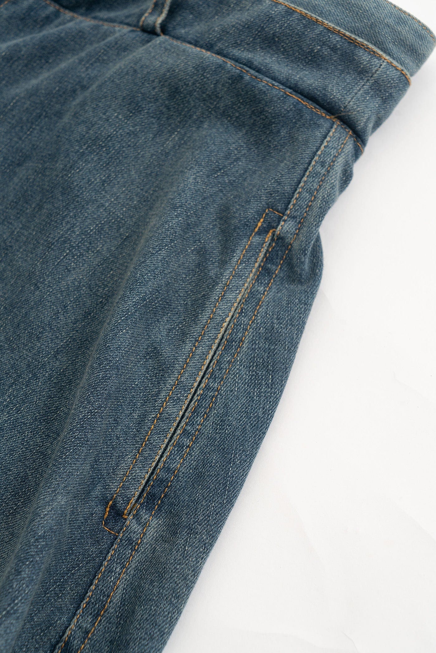 KADAKADA Raw Edge Double Layered Washed Flare Jeans, premium urban and streetwear designers apparel on PROJECTISR.com, KADAKADA