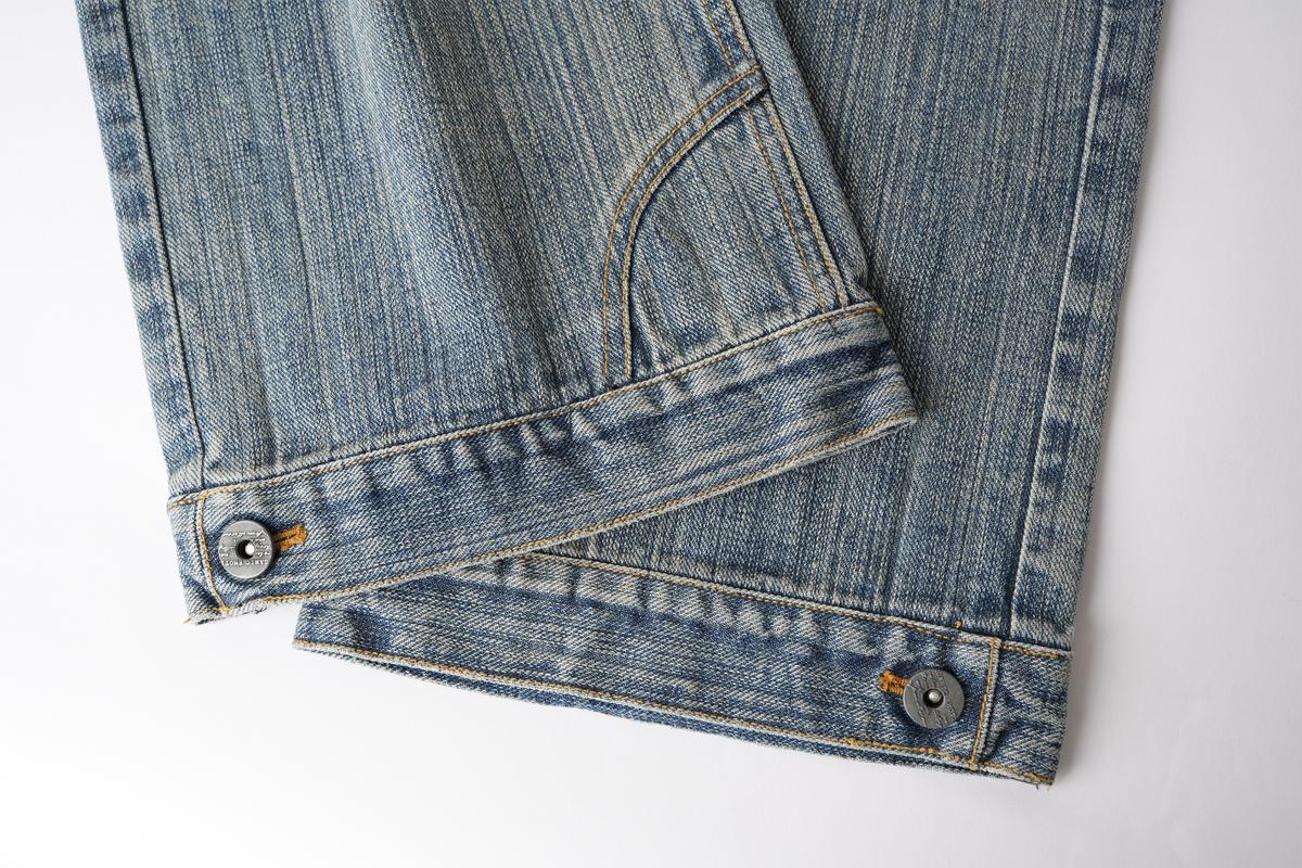 ORGANIC EMOTION Retro Washed Straight-Leg Jeans