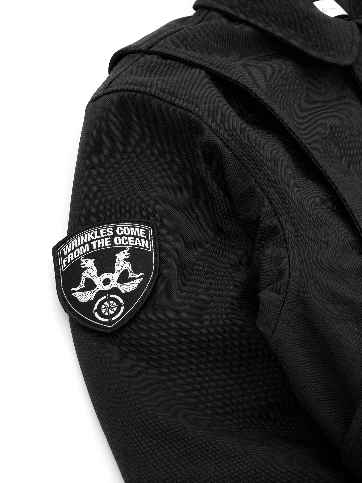IN EXISTENCE Anchor Zip Embroidered Patch Bomber
