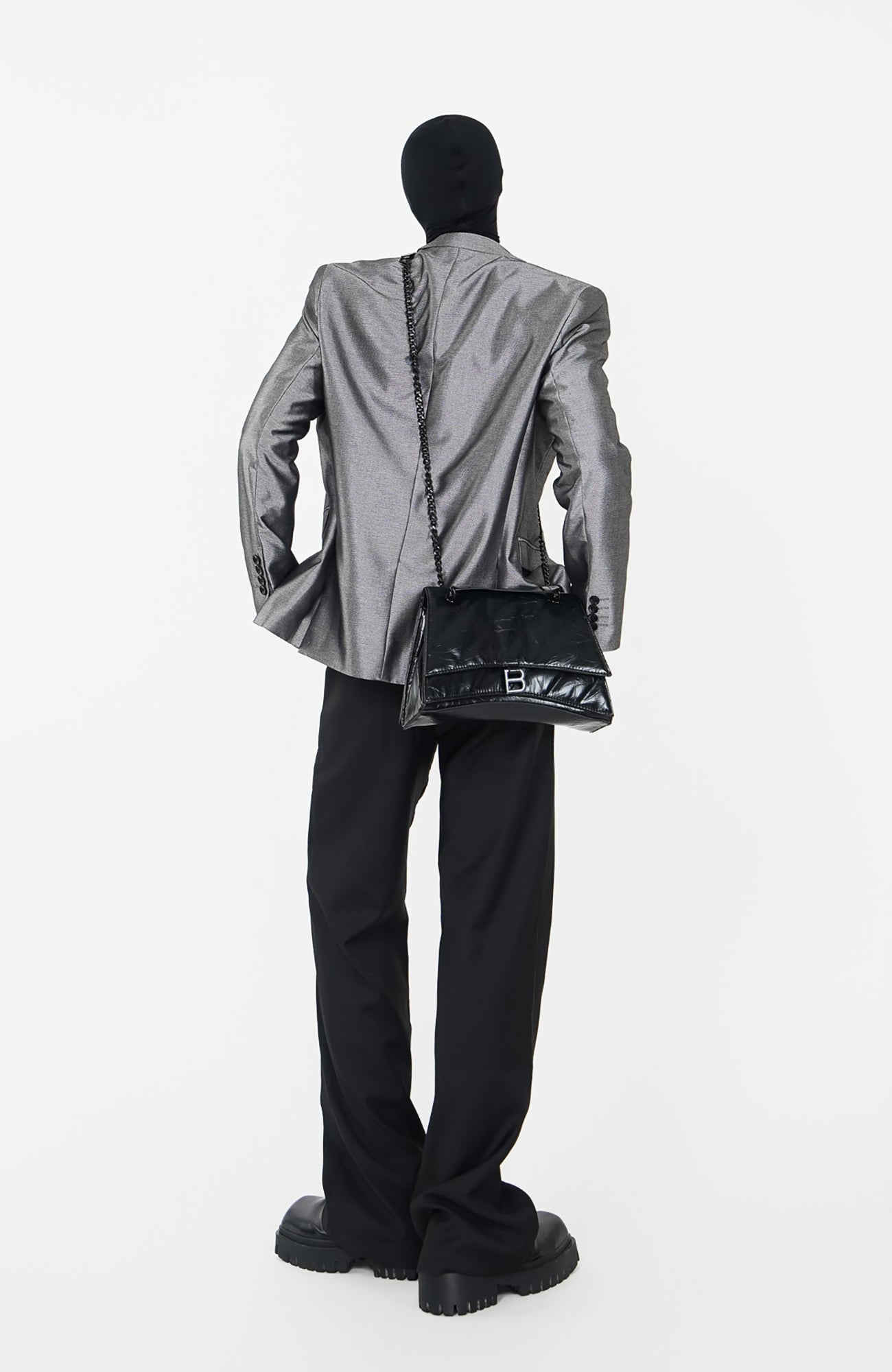 VE2 Metallic Finish Single-Breasted Blazer