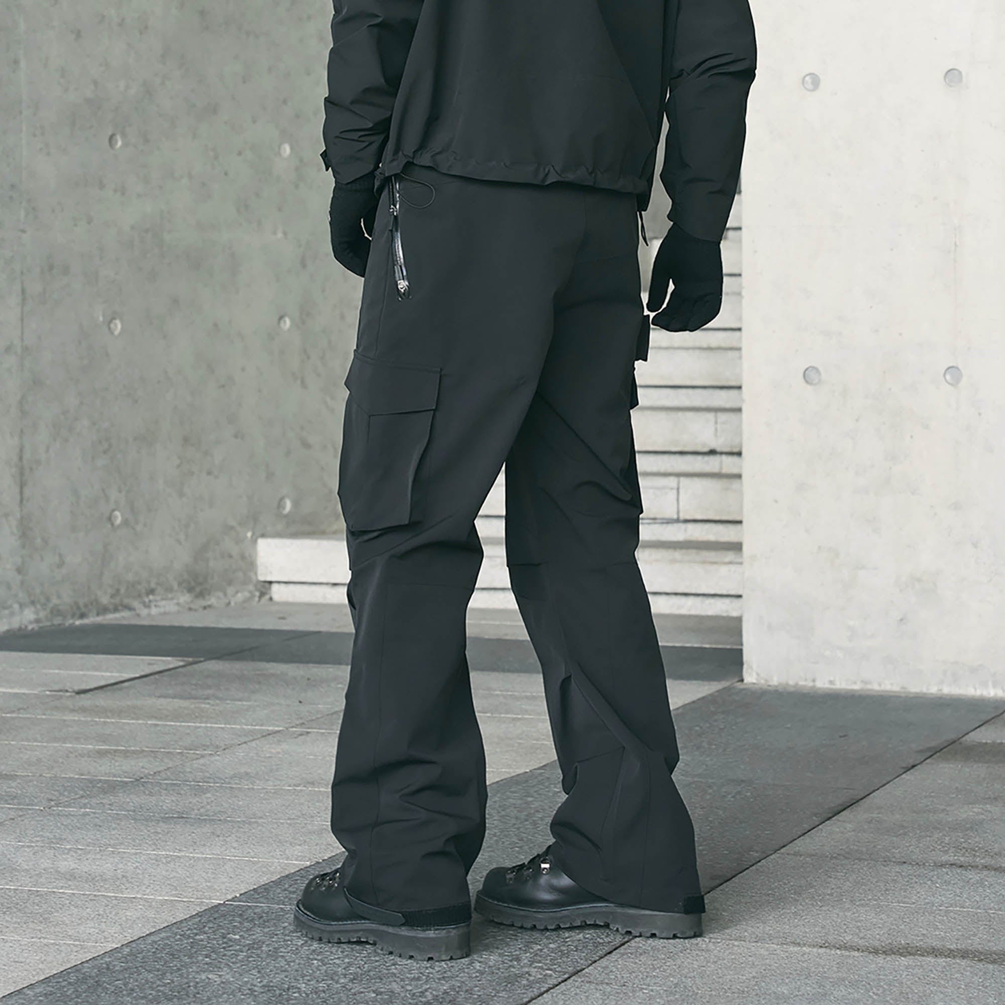 ENSHADOWER Modern Multi-Pocket Pleated Waterproof Pants