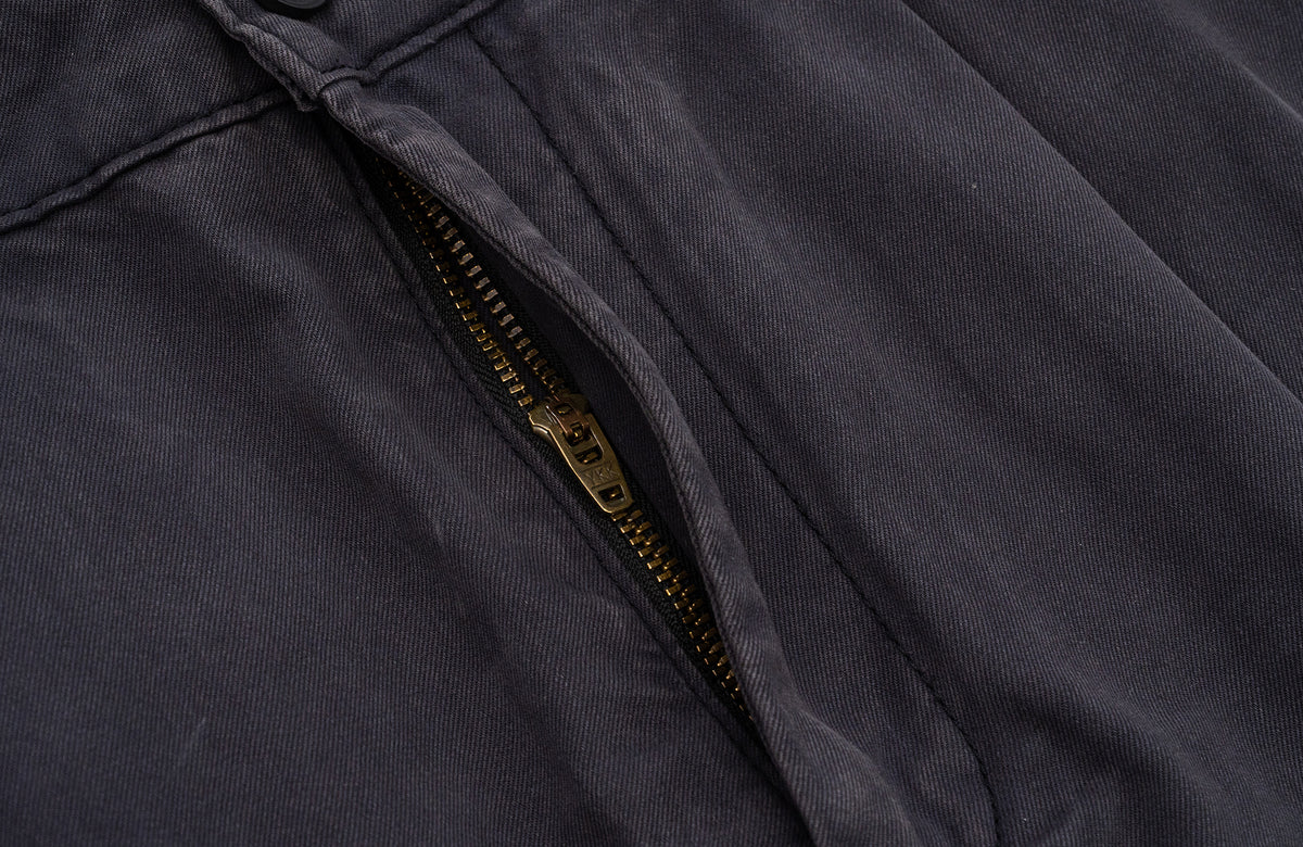 IN EXISTENCE Washed Mole-Skin Double-Pleat Trousers