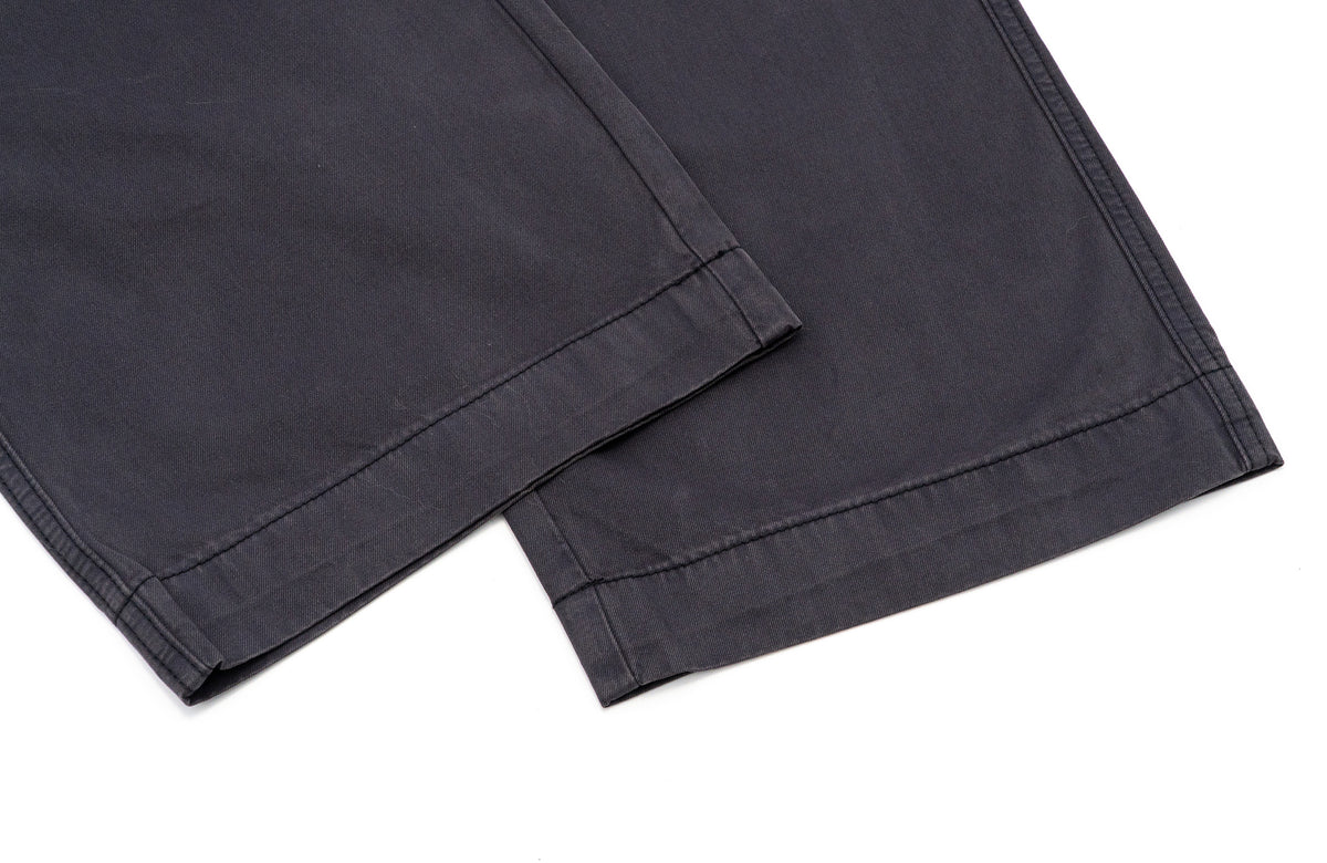IN EXISTENCE Washed Mole-Skin Double-Pleat Trousers