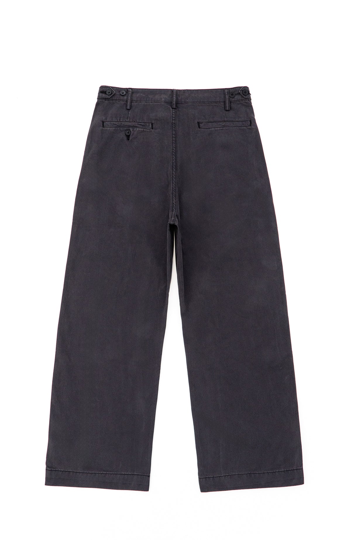 IN EXISTENCE Washed Mole-Skin Double-Pleat Trousers