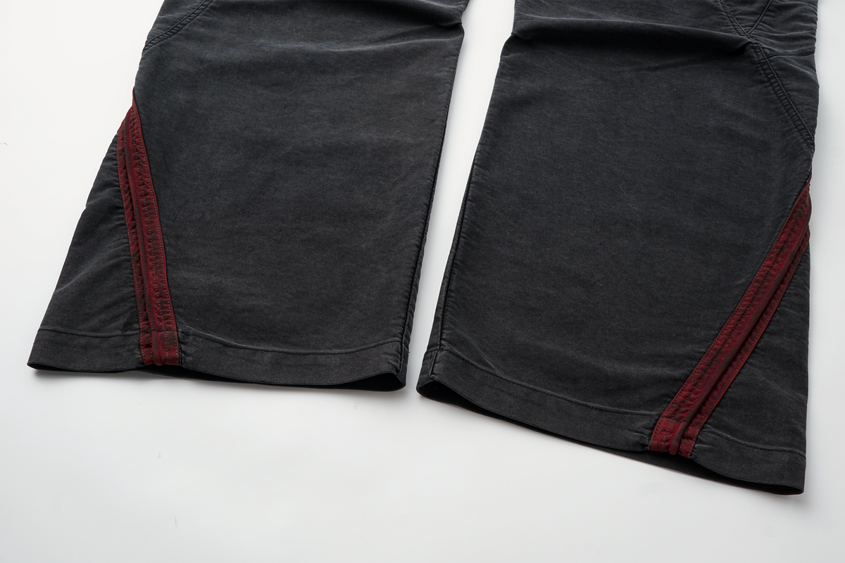 AVINMADE Contrast Curved Spliced Mole-Skin Cargo Trousers