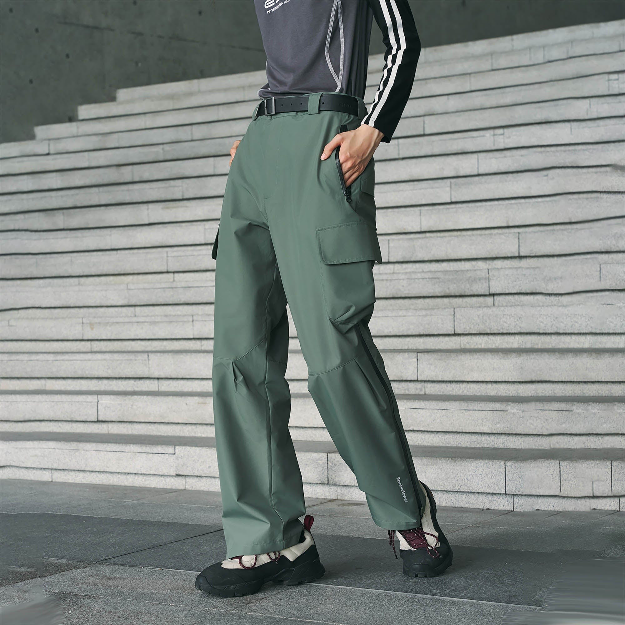 ENSHADOWER Multi-Pocket Waterproof Half-Zip Pants