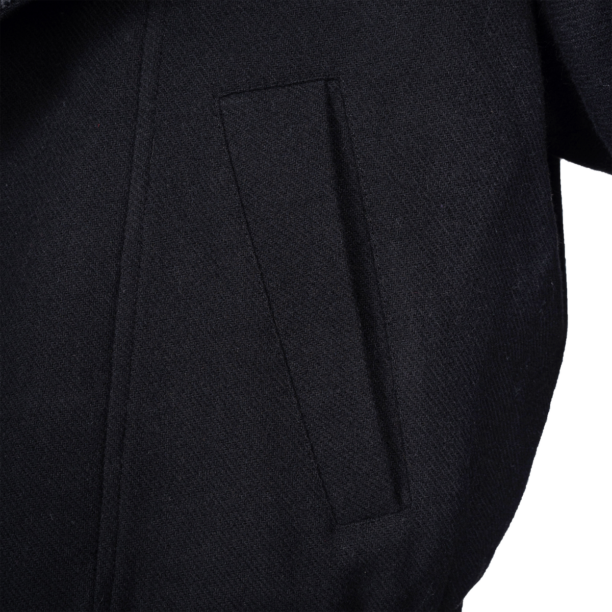 CATSSTAC Retro Wool-Blend Asymmetric Double-Placket Jacket
