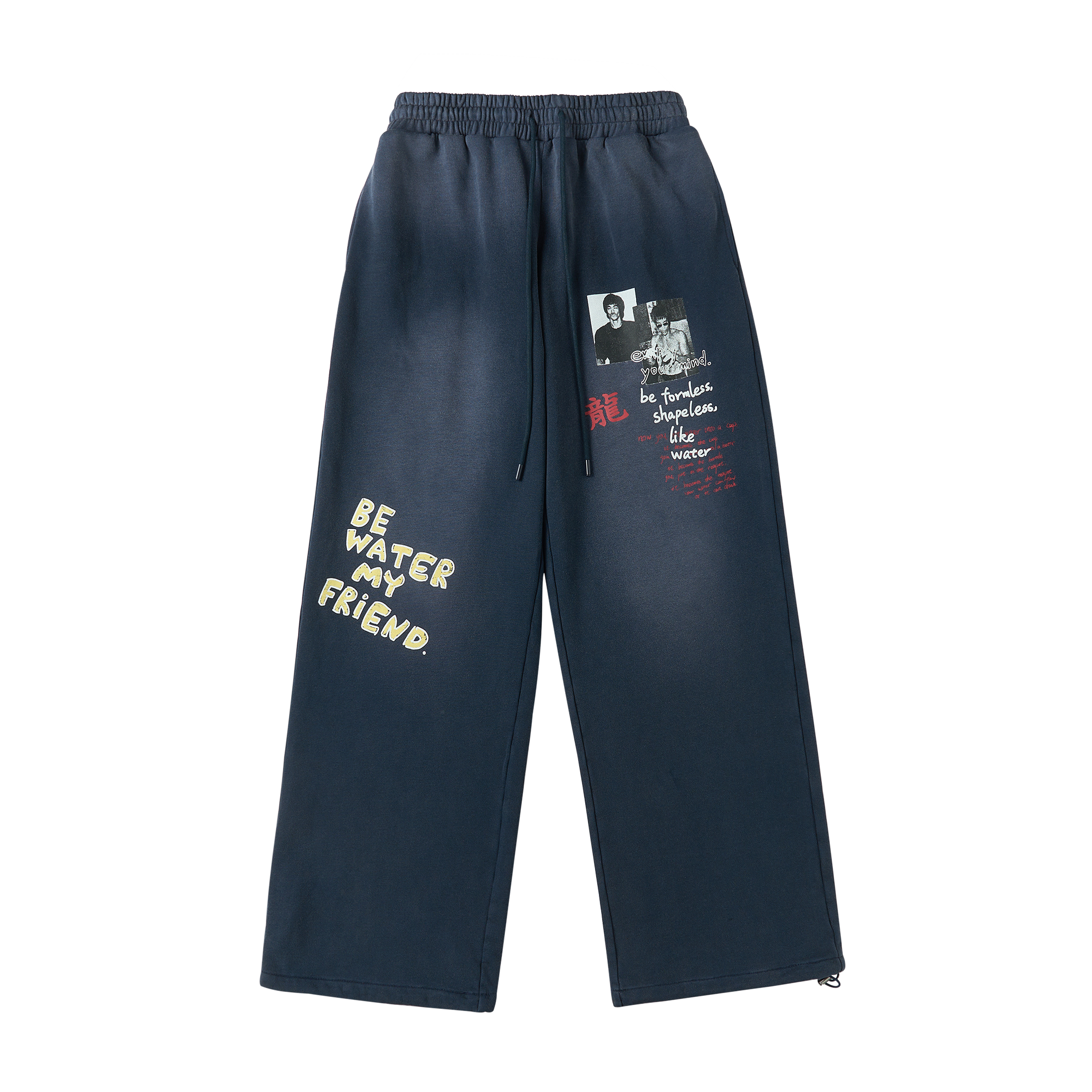 SAVAGEGROWTHWORLD Washed Graphic Baggy Sweatpants