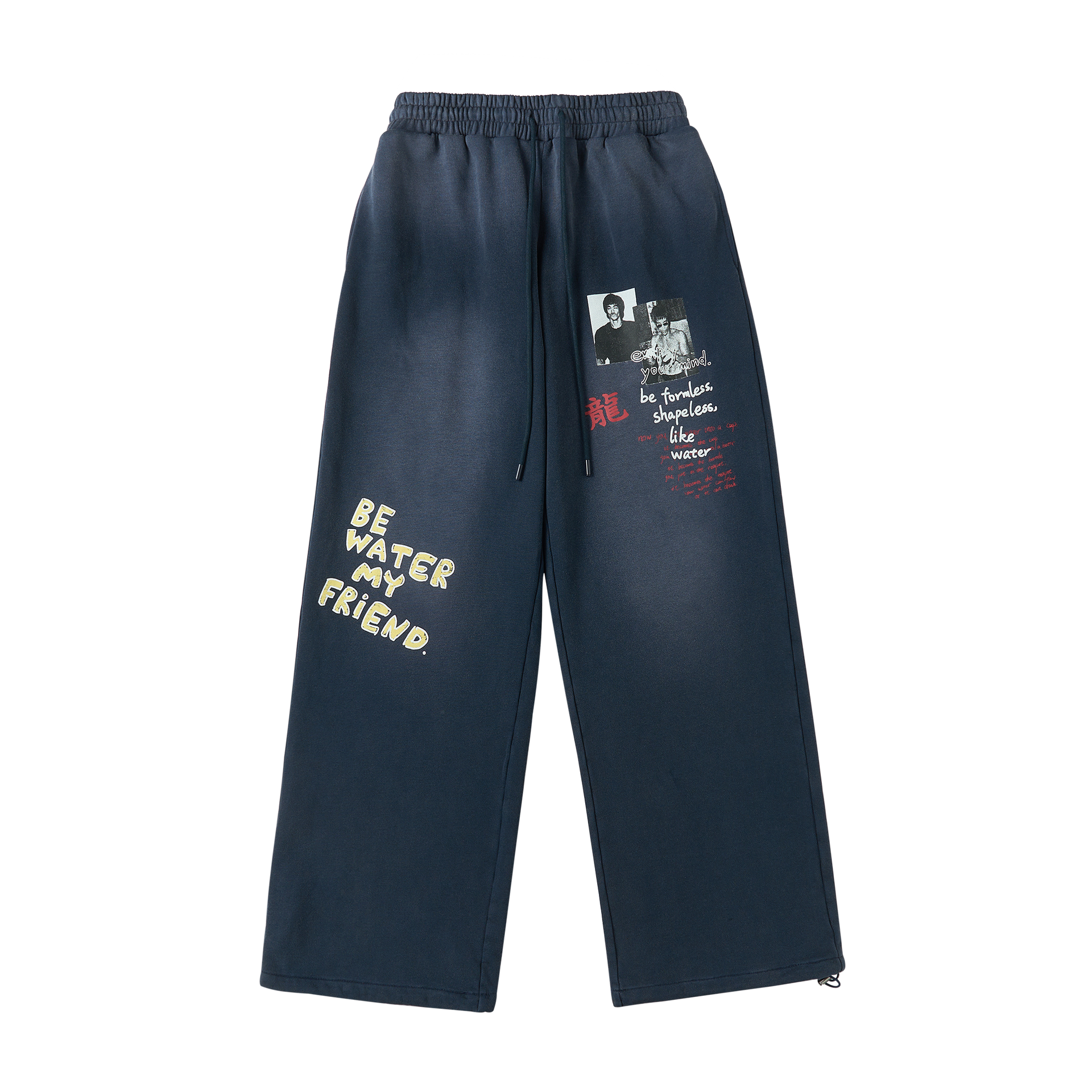 SAVAGEGROWTHWORLD Washed Graphic Baggy Sweatpants