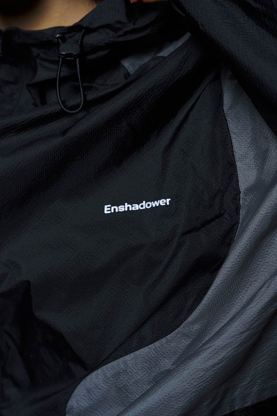 ENSHADOWER Arc Spliced Splash-Proof Jacket, premium urban and streetwear designers apparel on PROJECTISR.com, ENSHADOWER