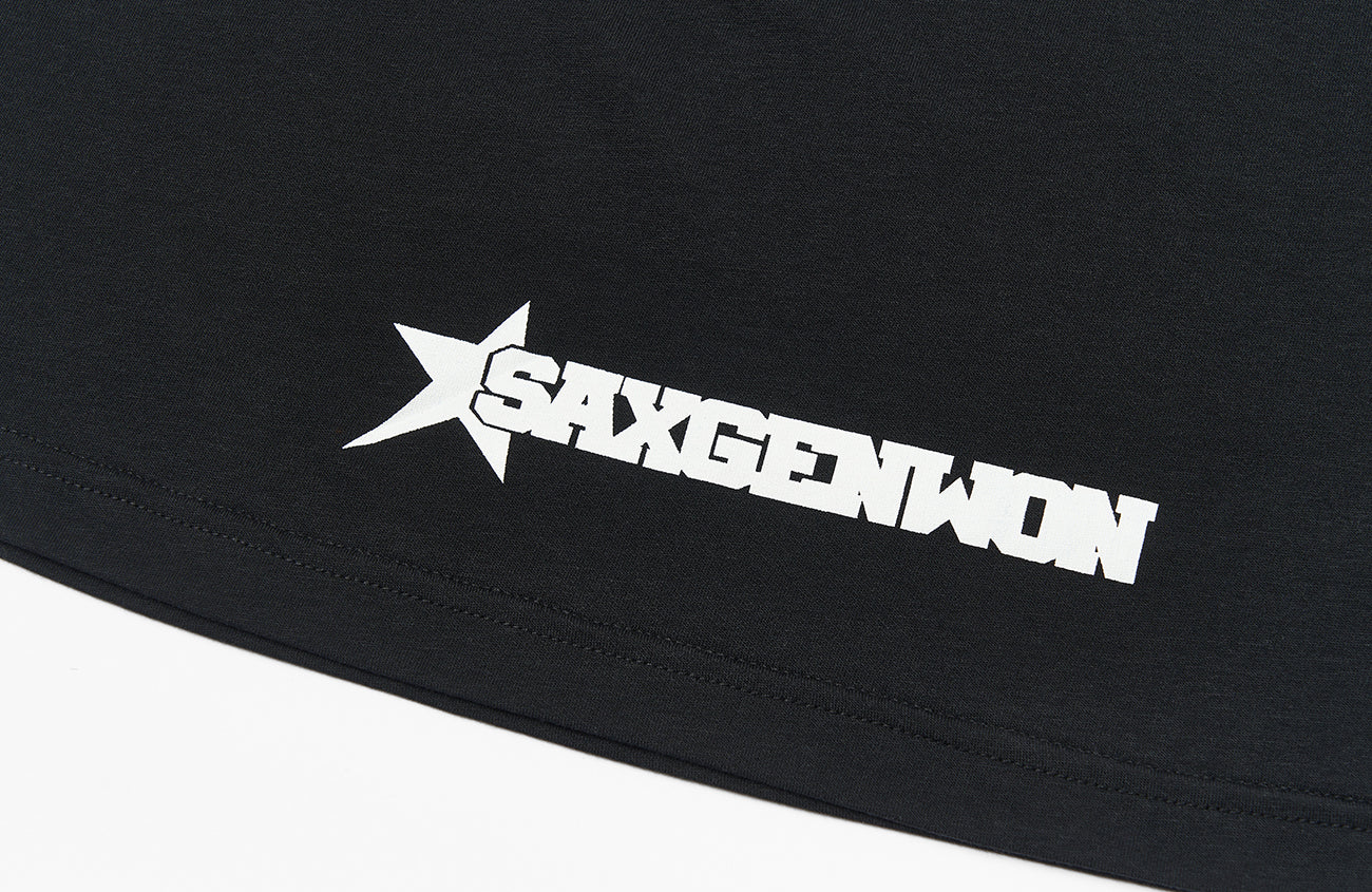 SAVAGEGROWTHWORLD Stripe Graphic Slim-Fit Tee, premium urban and streetwear designers apparel on PROJECTISR.com, SAVAGEGROWTHWORLD