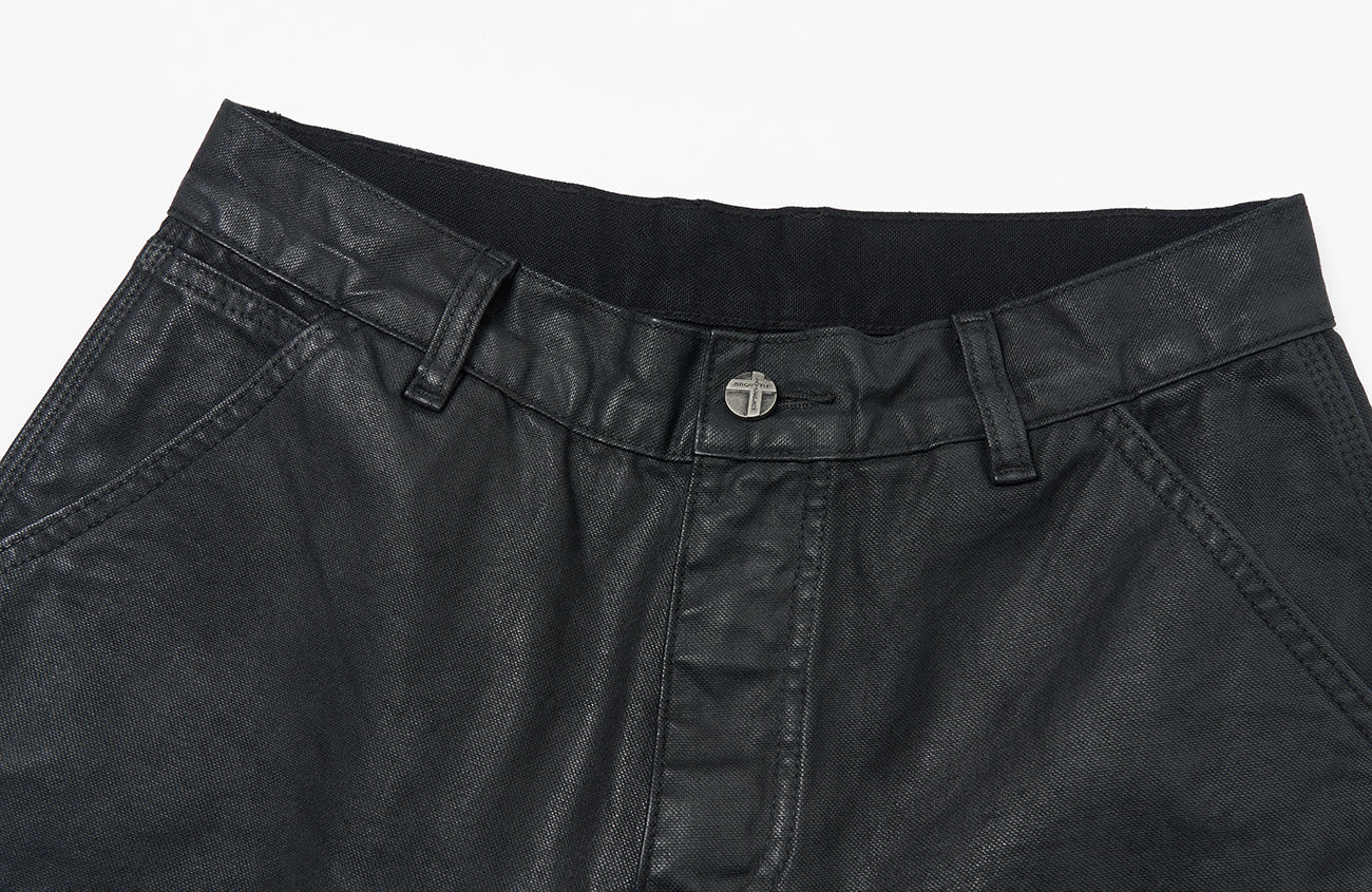 SAVAGEGROWTHWORLD Waxed Washed Dark Baggy Pants, premium urban and streetwear designers apparel on PROJECTISR.com, SAVAGEGROWTHWORLD