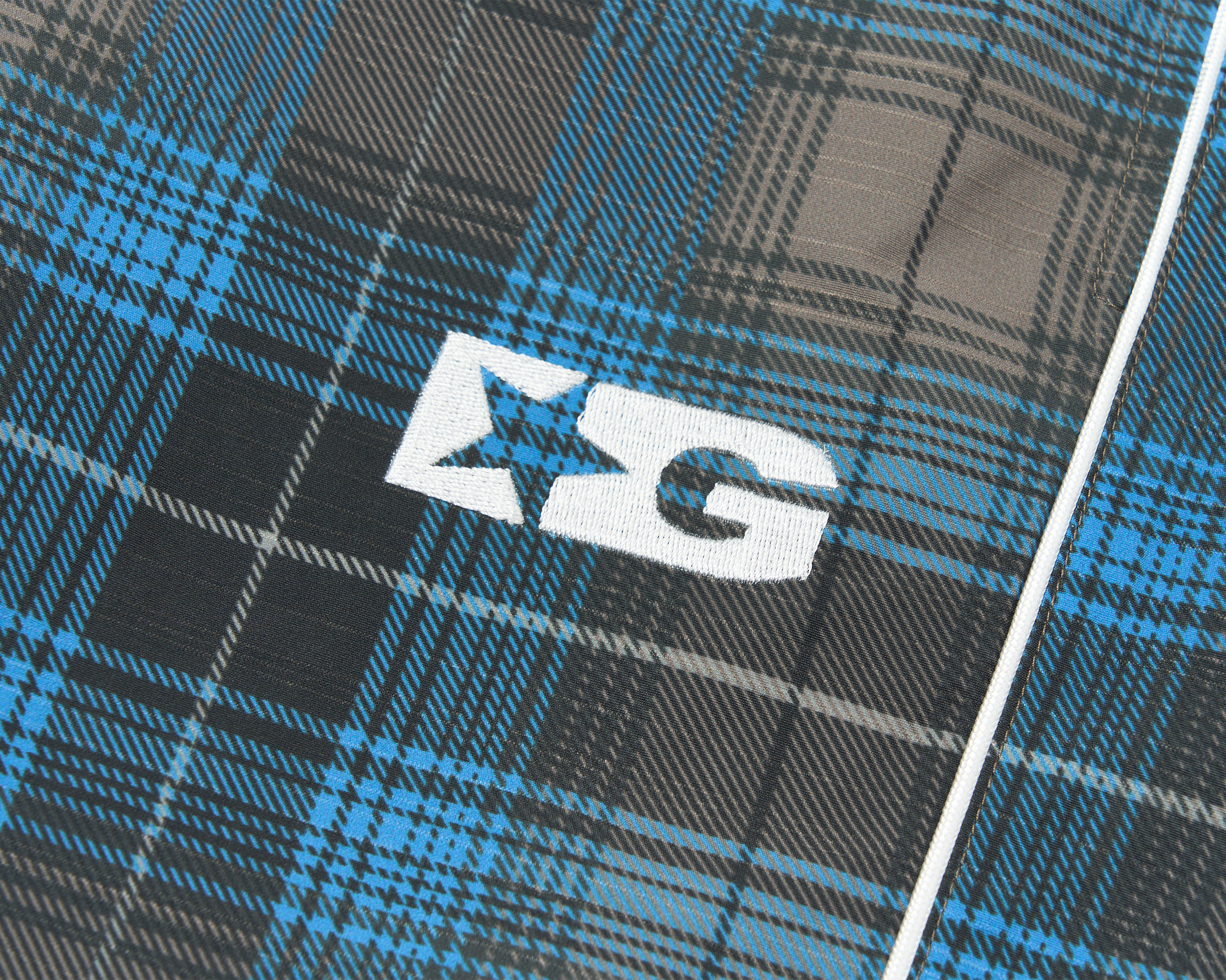 SAVAGEGROWTHWORLD Plaid Double-Waistband Straight-Leg Pants, premium urban and streetwear designers apparel on PROJECTISR.com, SAVAGEGROWTHWORLD