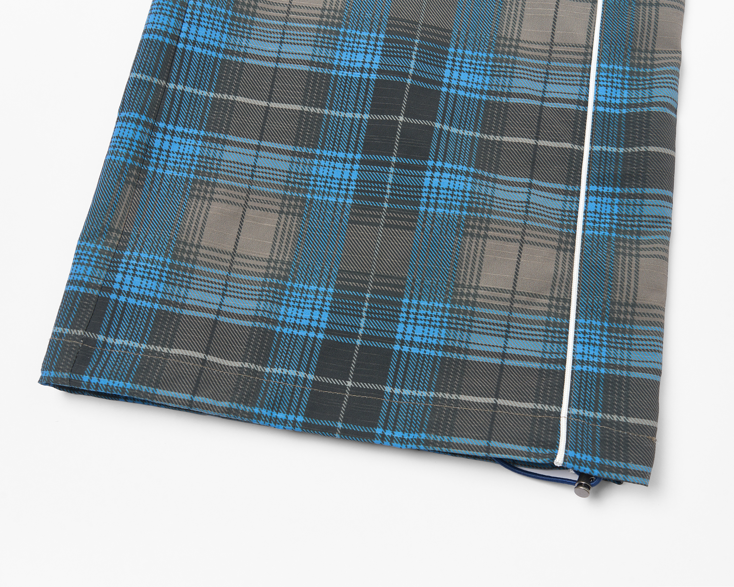 SAVAGEGROWTHWORLD Plaid Double-Waistband Straight-Leg Pants, premium urban and streetwear designers apparel on PROJECTISR.com, SAVAGEGROWTHWORLD