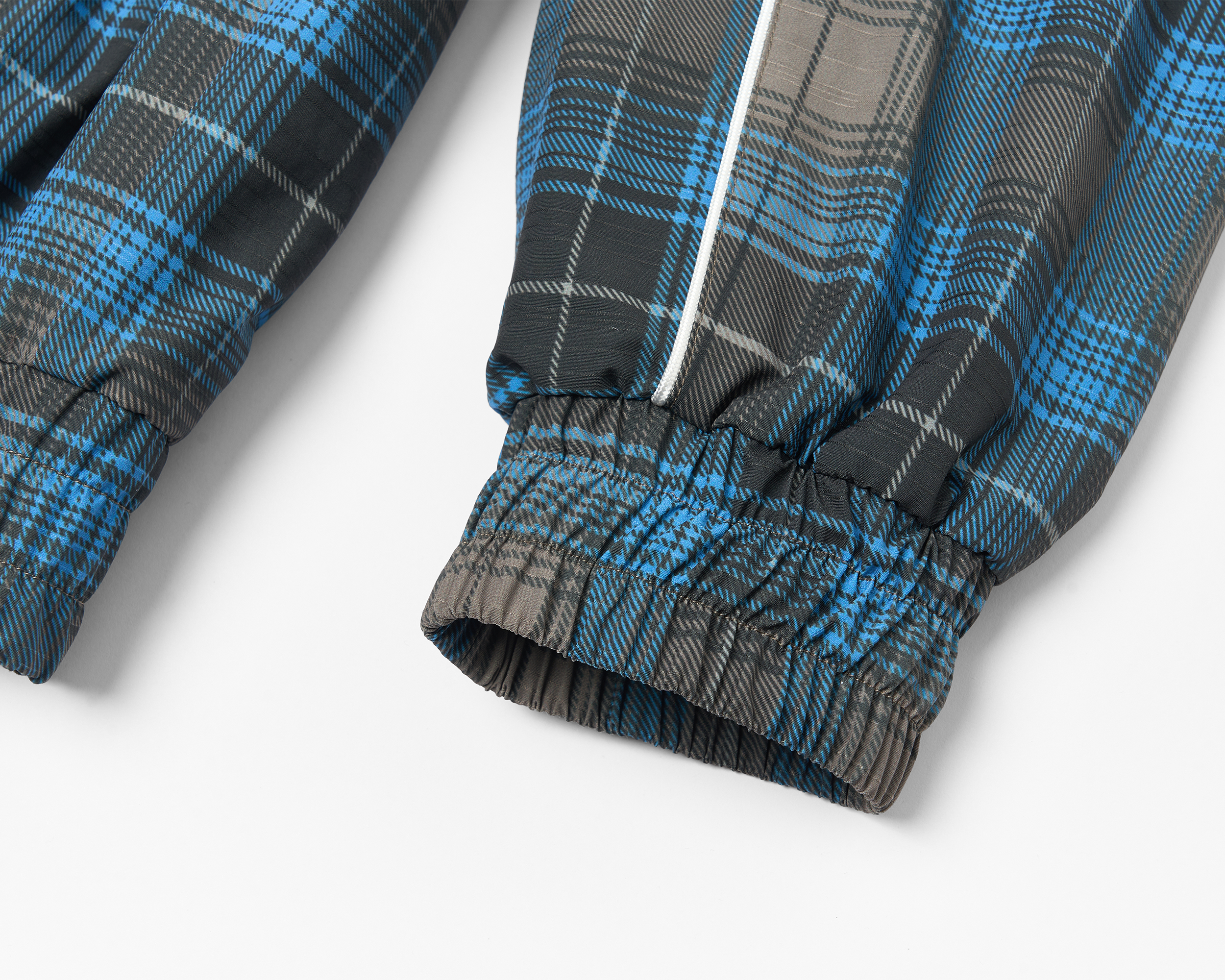 SAVAGEGROWTHWORLD Plaid Stand-Collar Jacket, premium urban and streetwear designers apparel on PROJECTISR.com, SAVAGEGROWTHWORLD