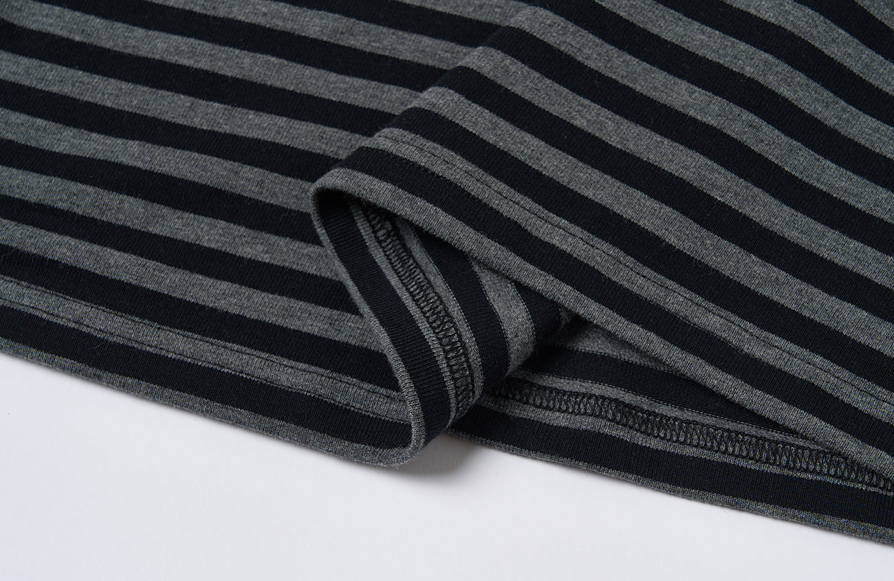 SAVAGEGROWTHWORLD Silver Foil Graphic Stripe T-Shirt