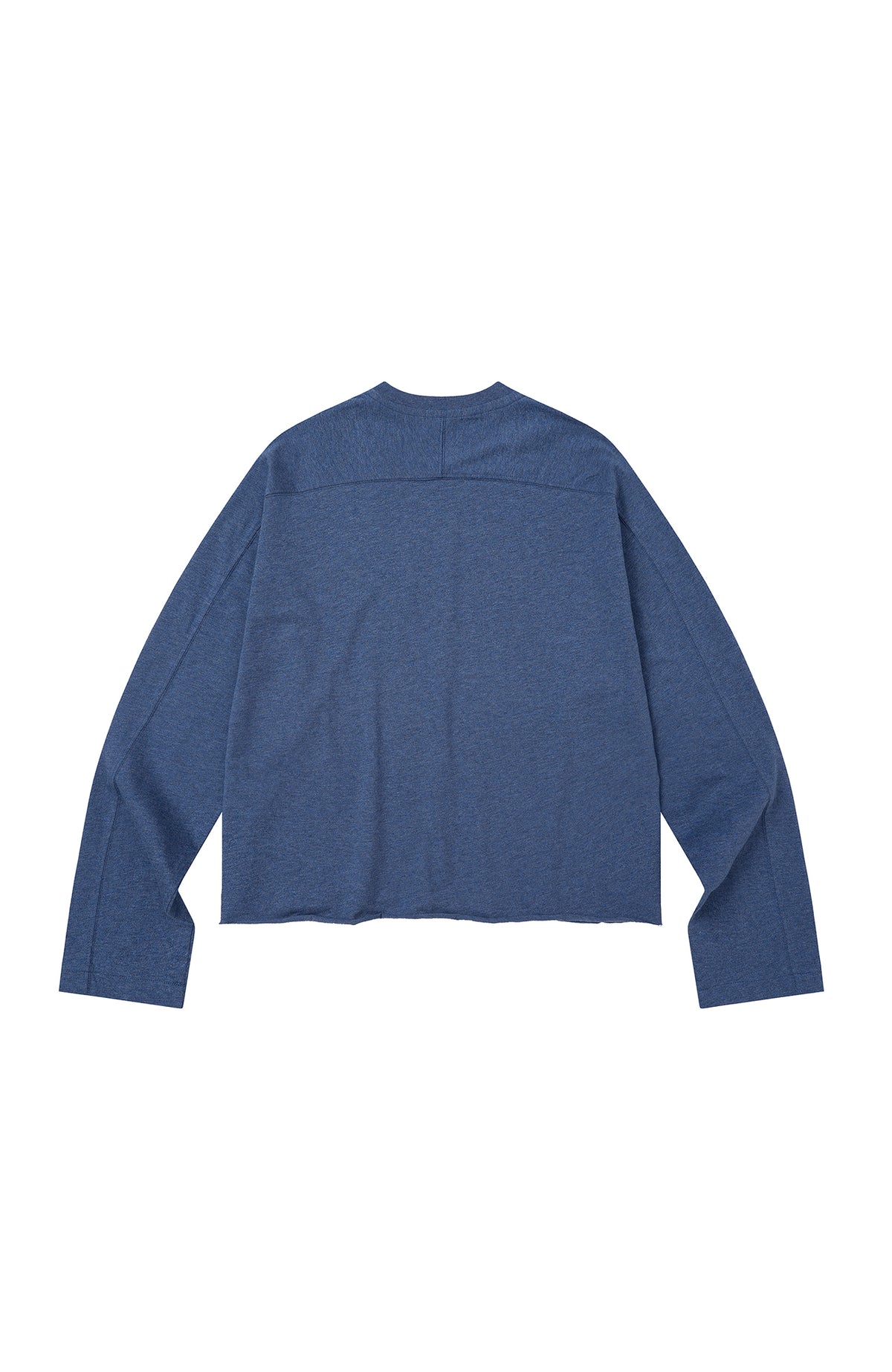 BOTANICA Hand-Painted Deconstructed Raglan Long-Sleeve Tee
