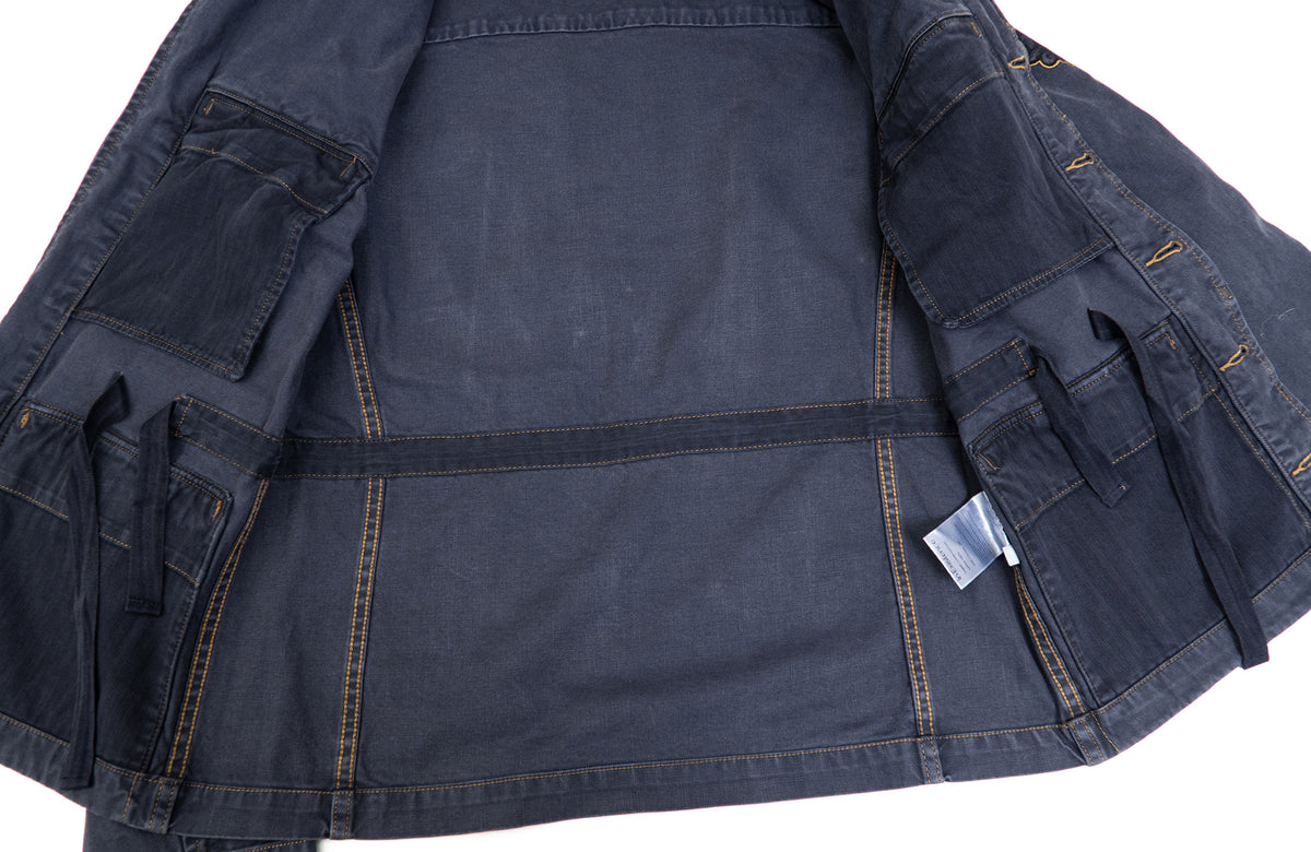 IN EXISTENCE Washed Faded Military Jacket