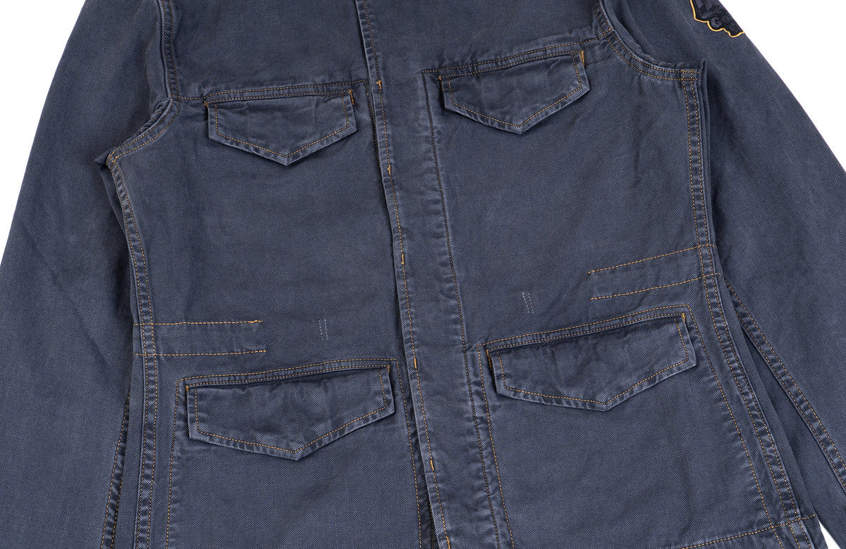IN EXISTENCE Washed Faded Military Jacket