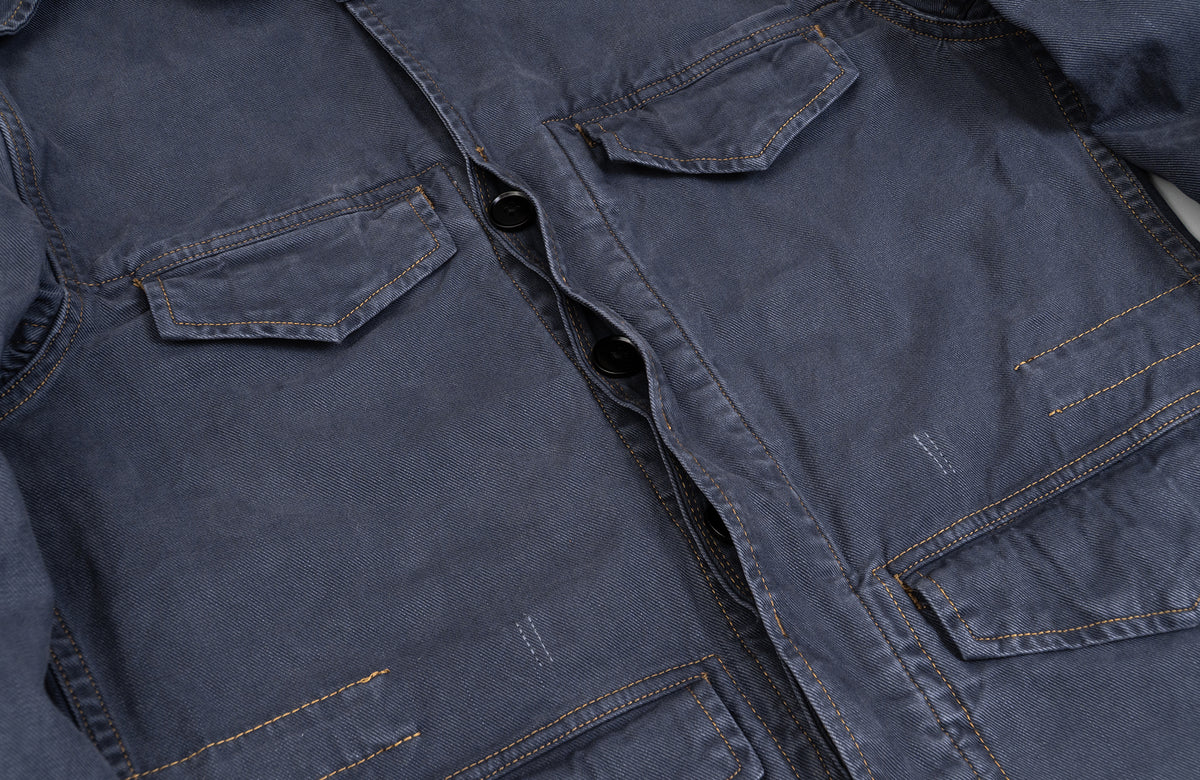 IN EXISTENCE Washed Faded Military Jacket