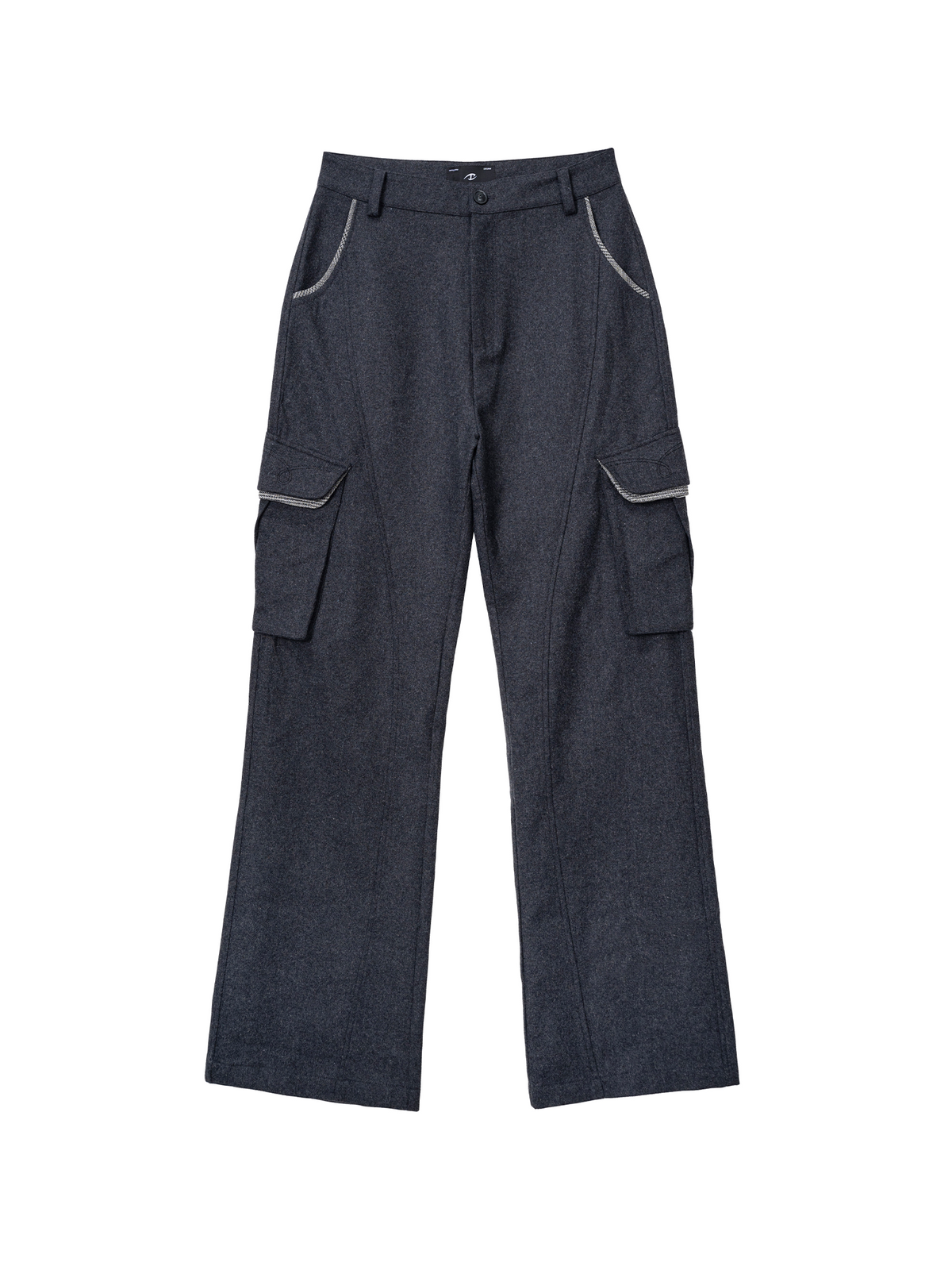 CATSSTAC Wool-Blend Spliced Contrast Flared Cargo Pants