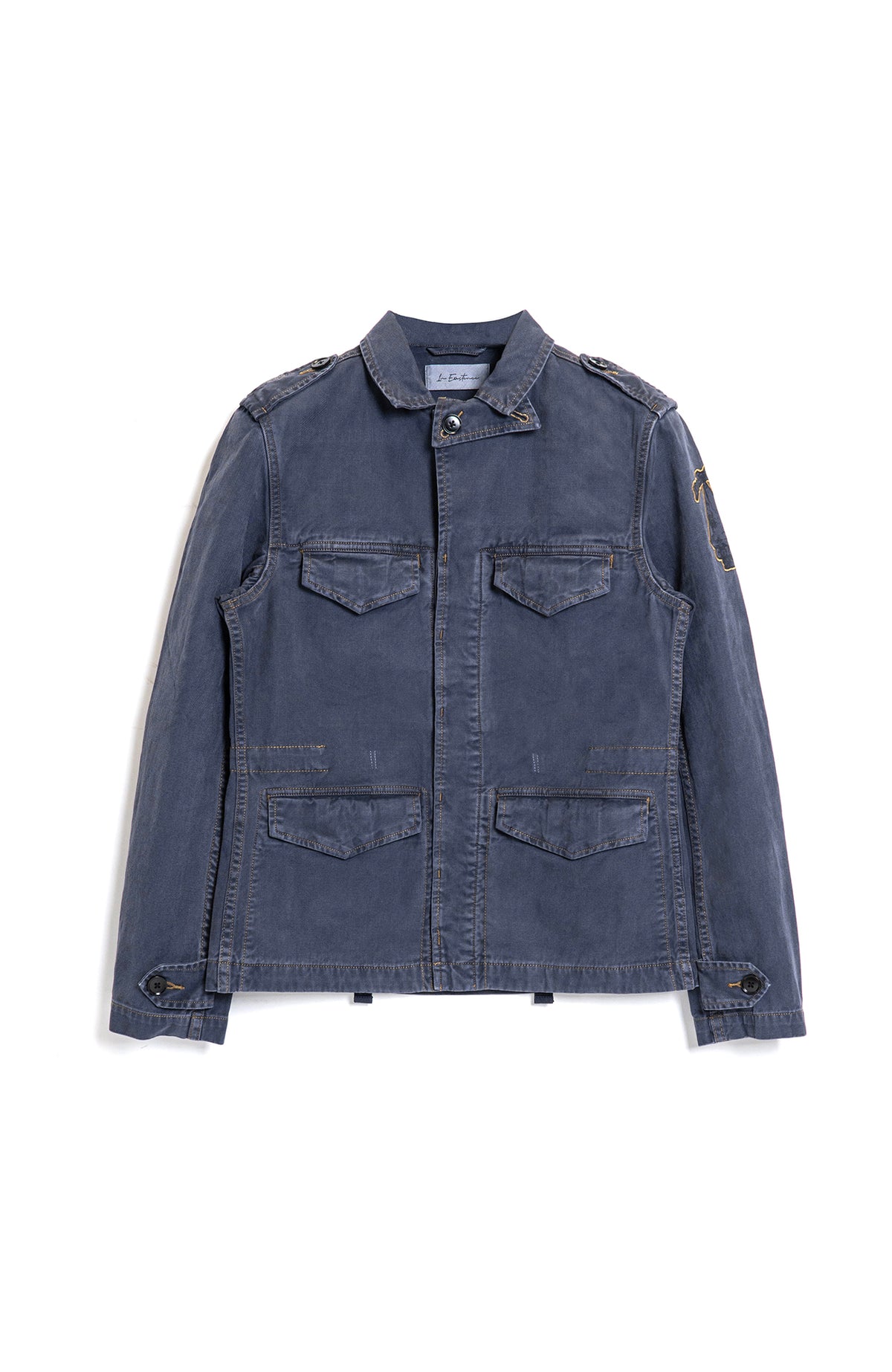 IN EXISTENCE Washed Faded Military Jacket