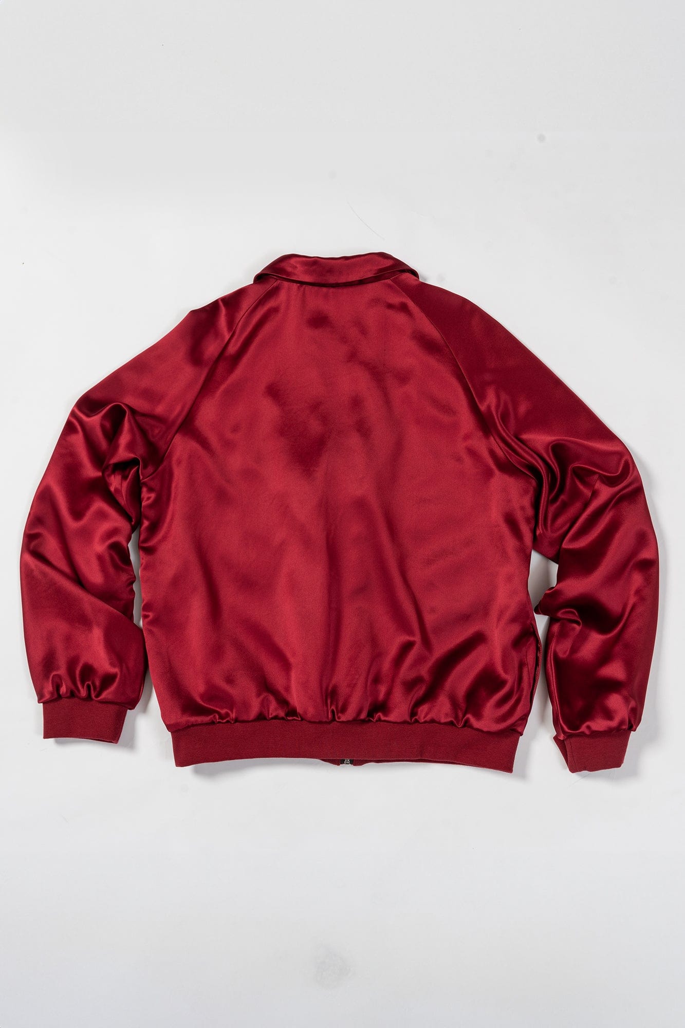 KADAKADA Skeleton Cut-Out Satin Bomber Jacket