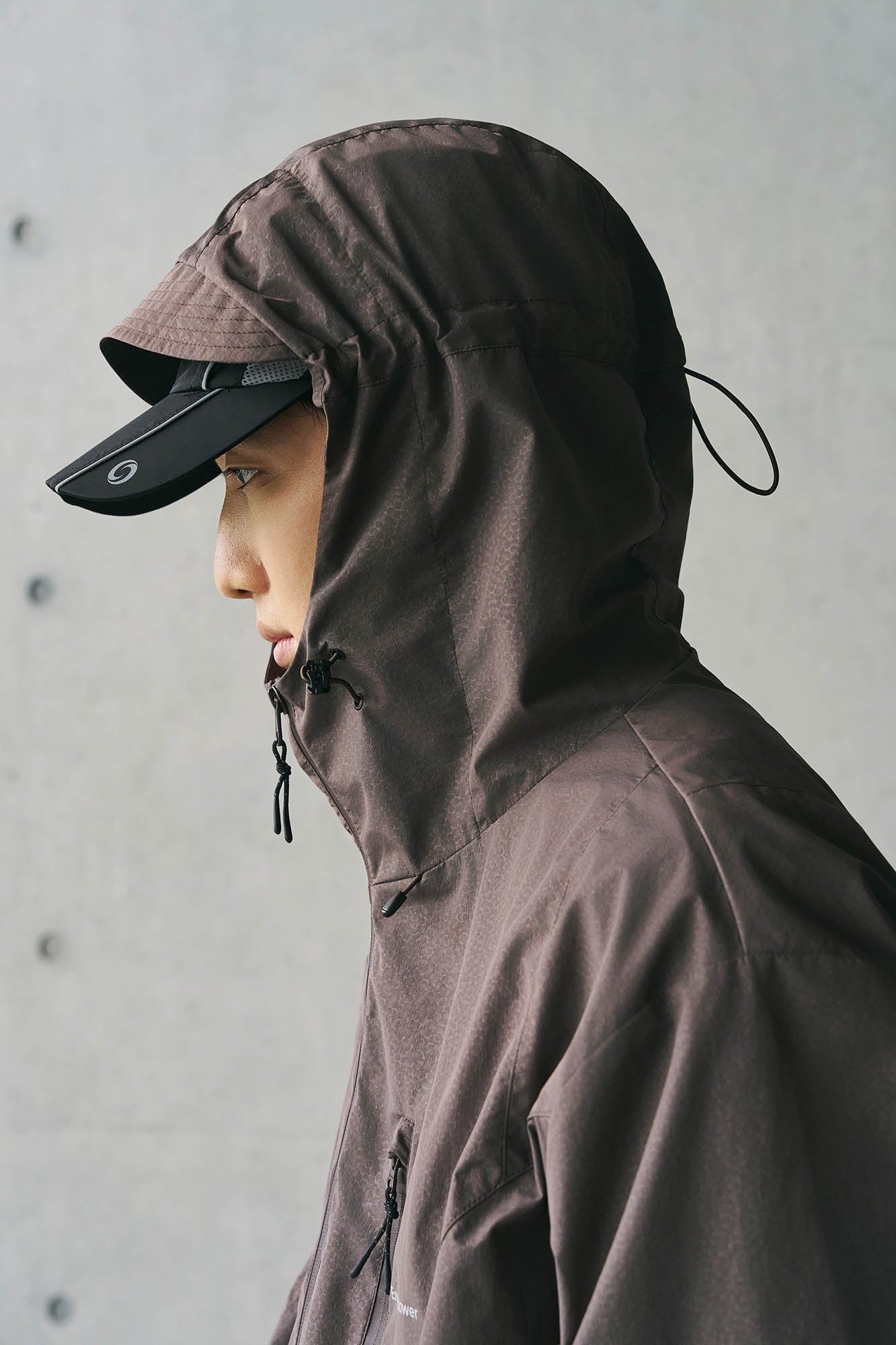 ENSHADOWER Deconstructed Drawstring Zip-Up Windbreaker