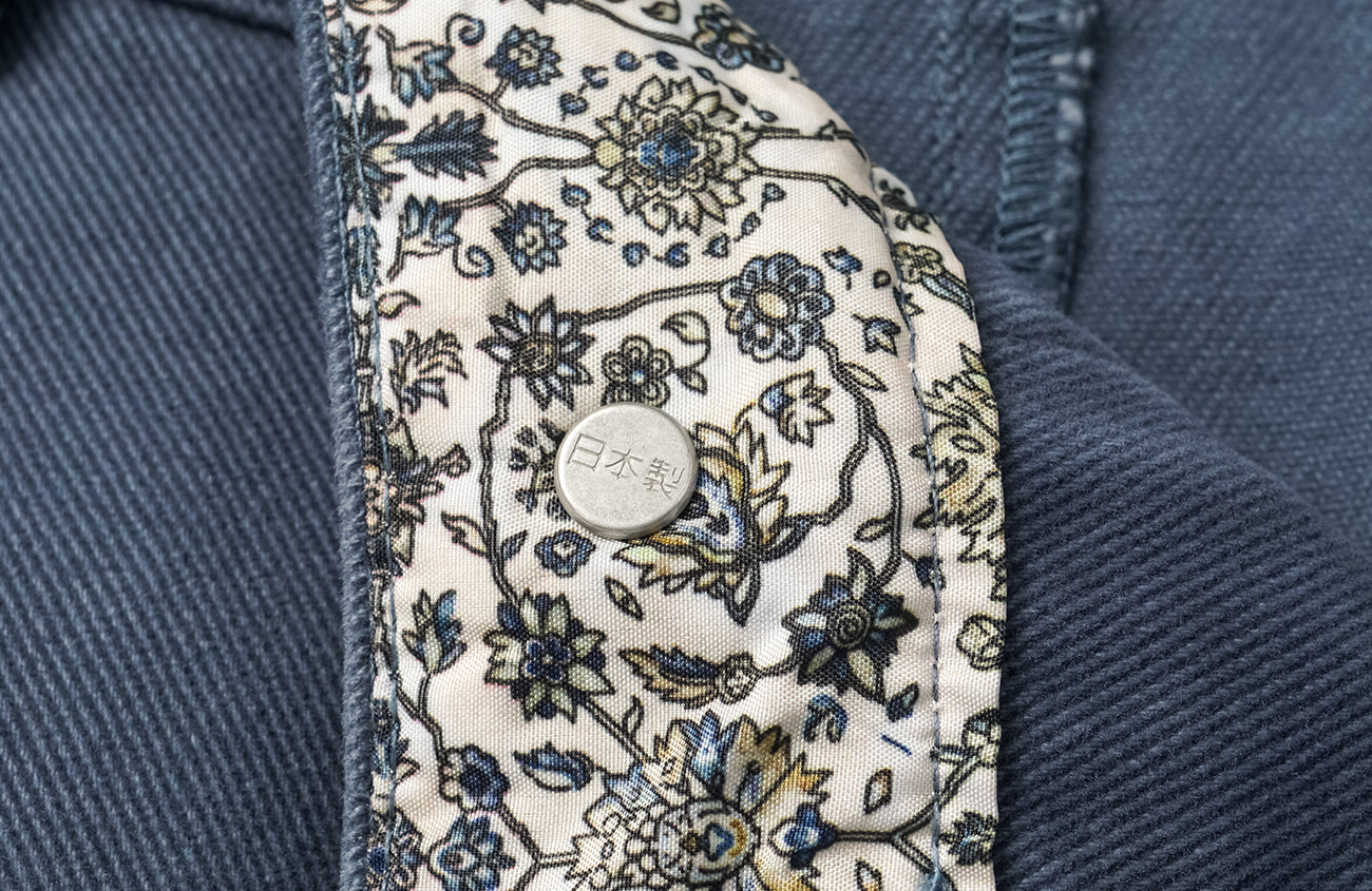 ELETEIZE Washed Floral-Waist Cargo Trousers