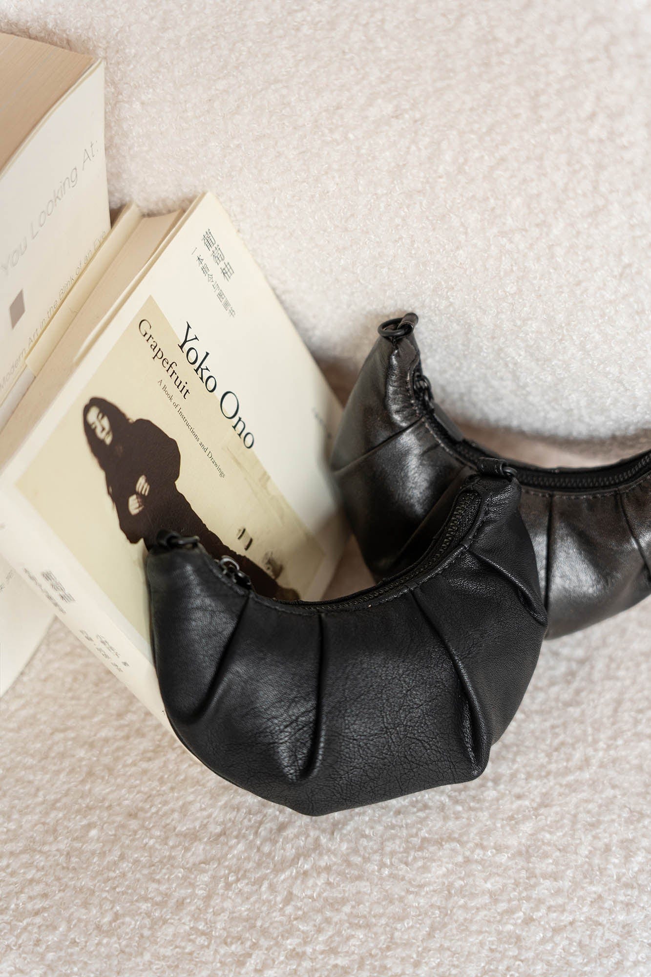 MOITIEDEPETALE Mini Croissant Coin Pouch