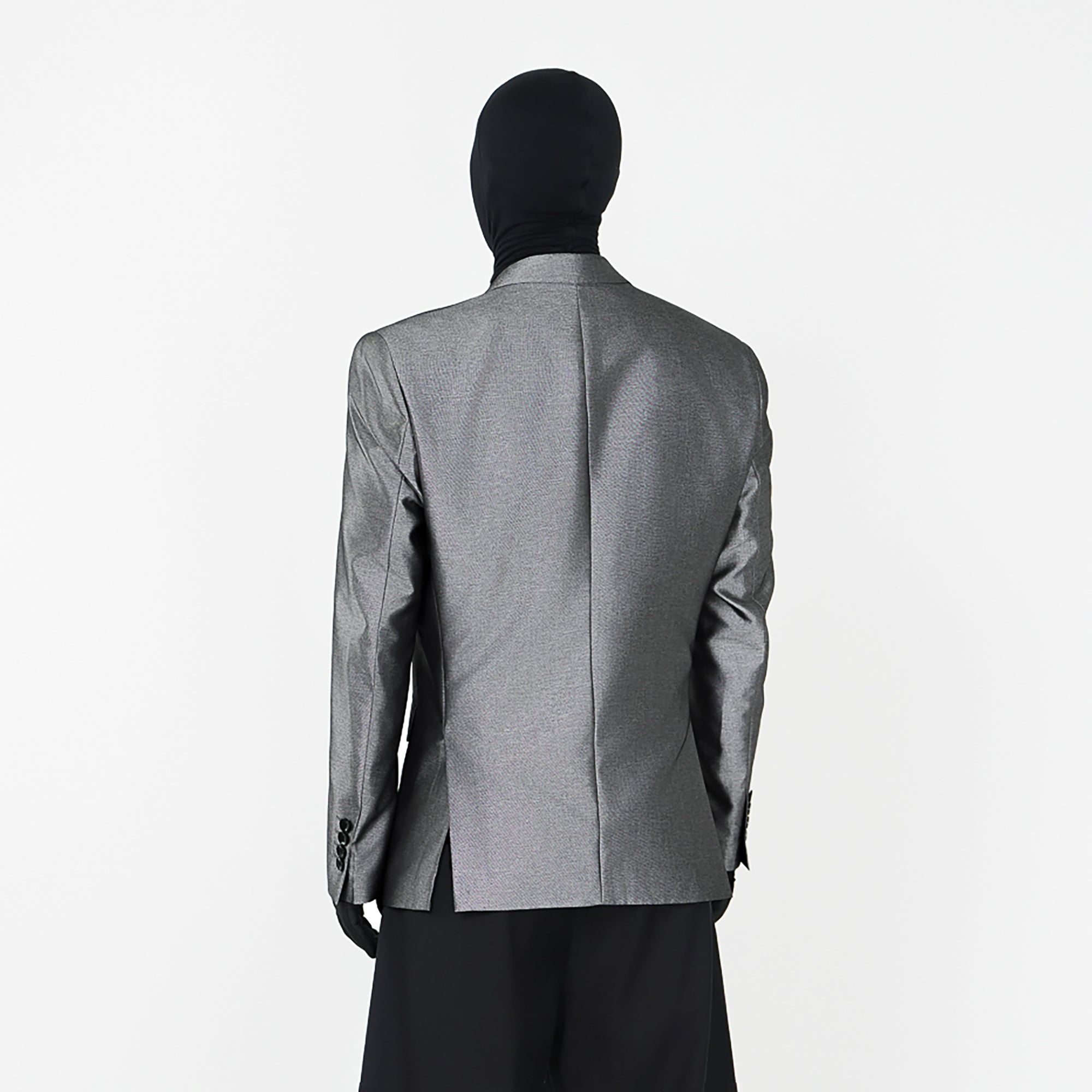 VE2 Metallic Finish Single-Breasted Blazer
